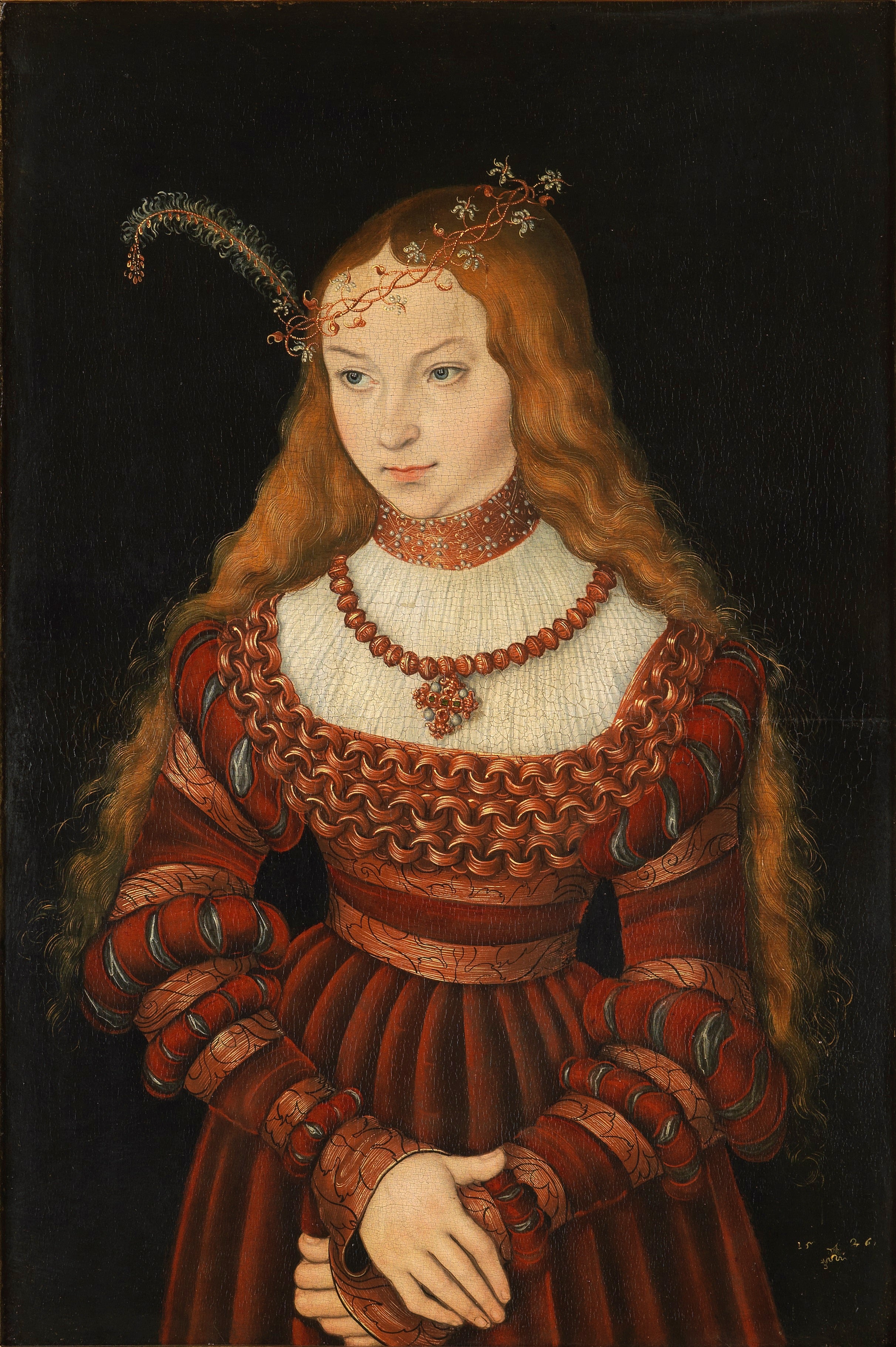 Portrait de Sibylle von Cleve - Lucas Cranach the Elder