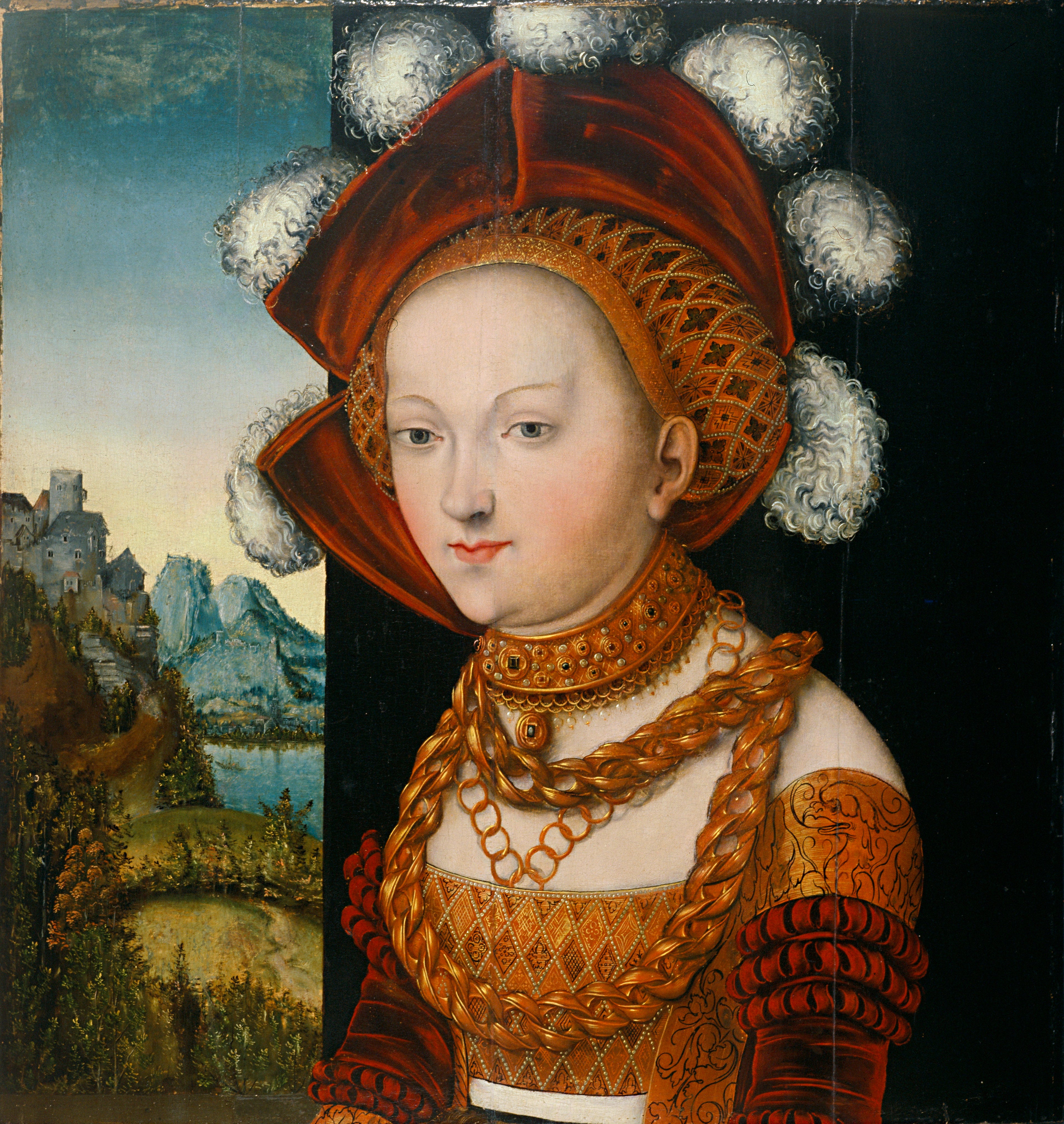Une jeune femme bien habillée / Portrait d'une jeune femme - Lucas Cranach the Elder