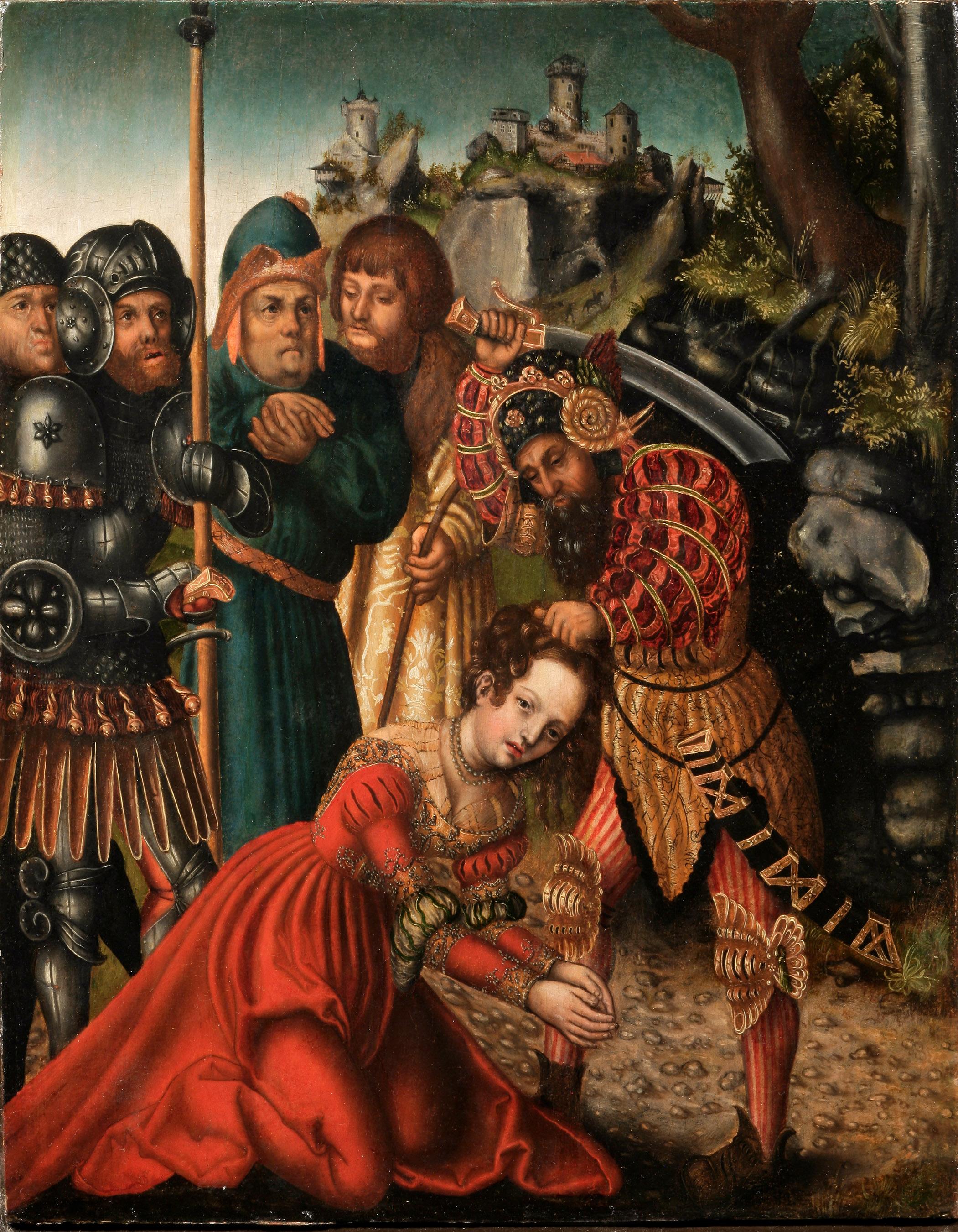 Le martyre de sainte Barbe - Lucas Cranach the Elder