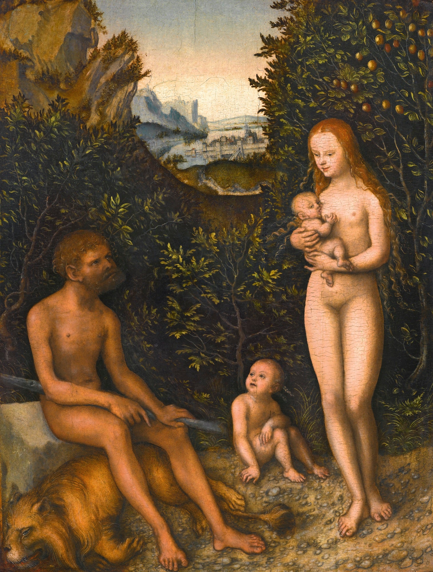 Un faune et sa famille - Lucas Cranach the Elder