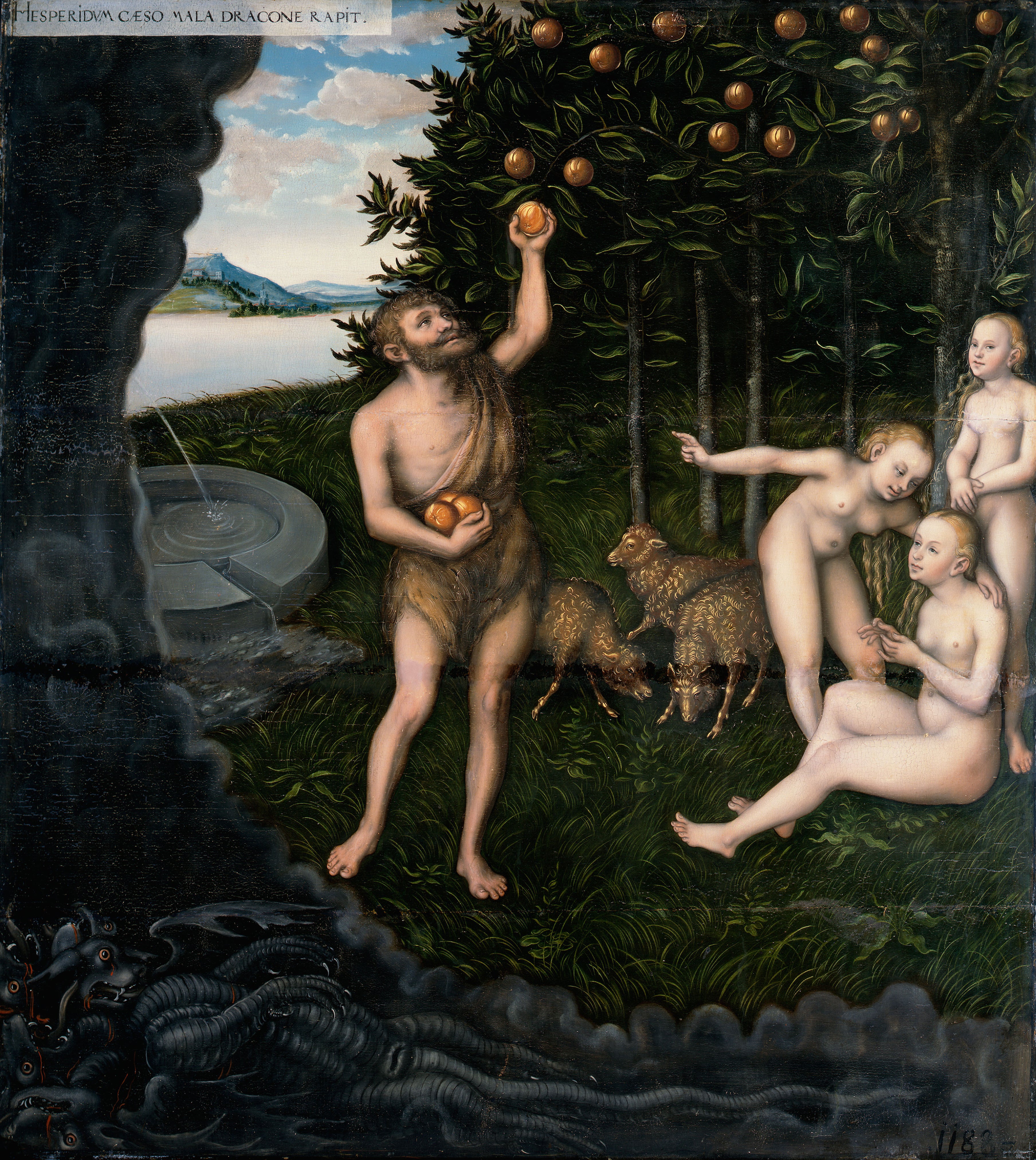 Hercule et les Hespérides - Lucas Cranach the Elder