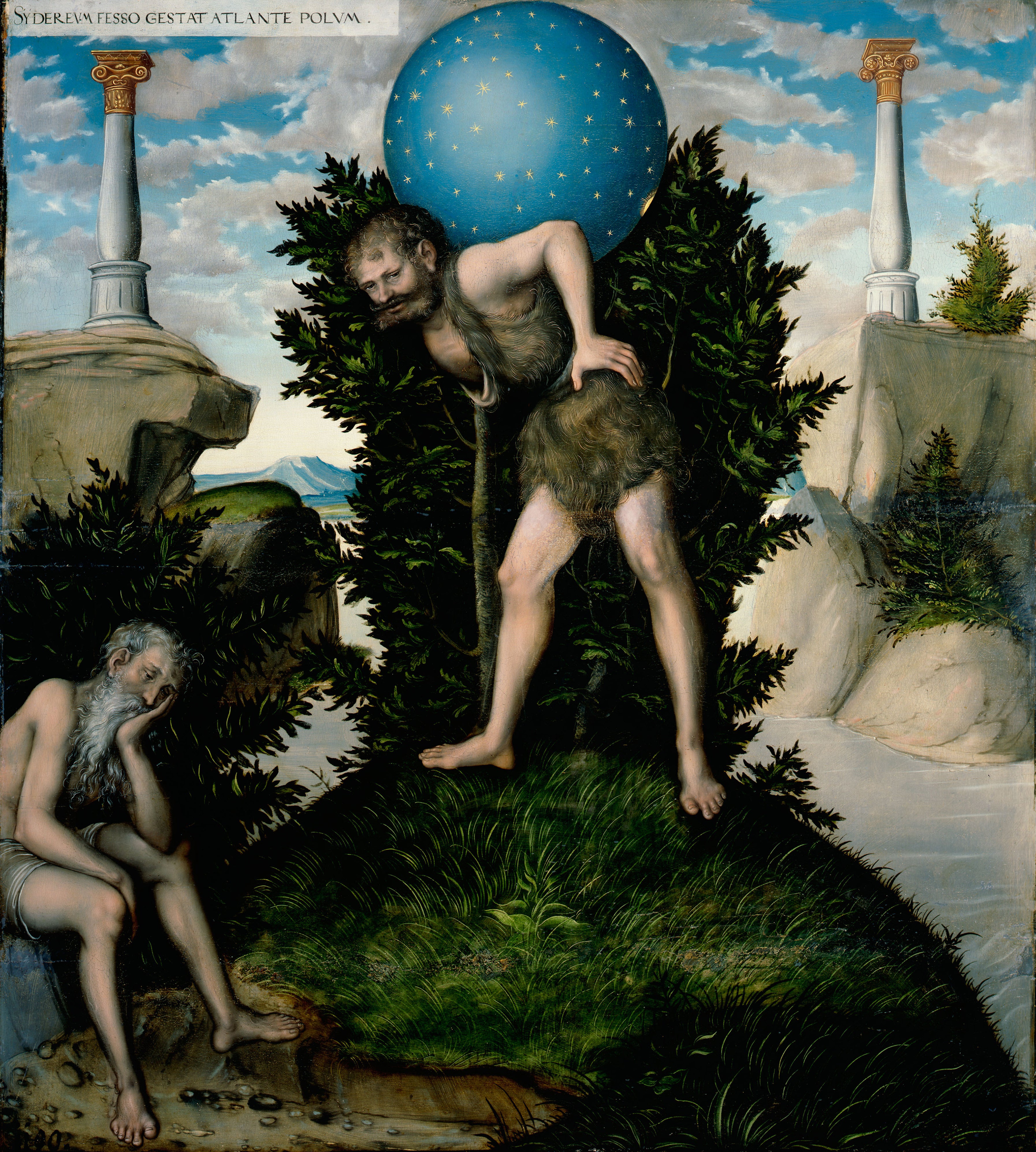 Hercule et Atlas - Lucas Cranach the Elder