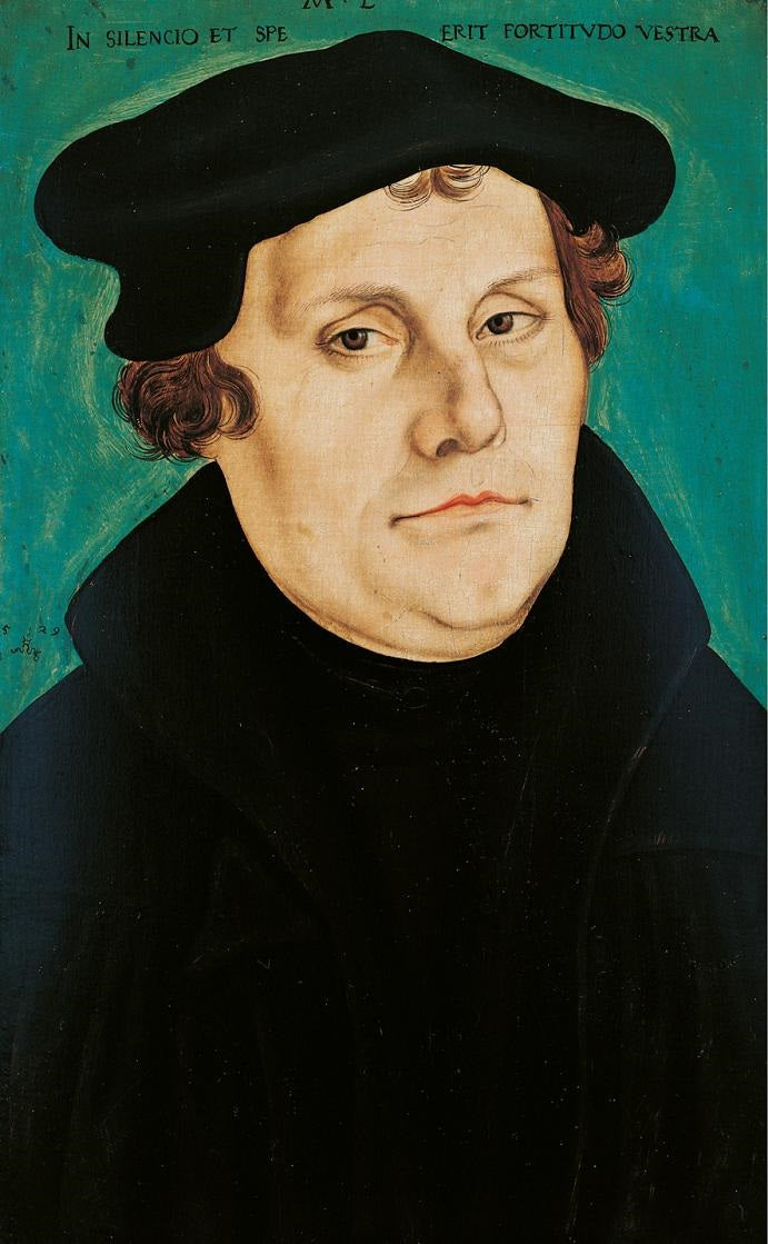 Portrait de Martin Luther - Lucas Cranach the Elder