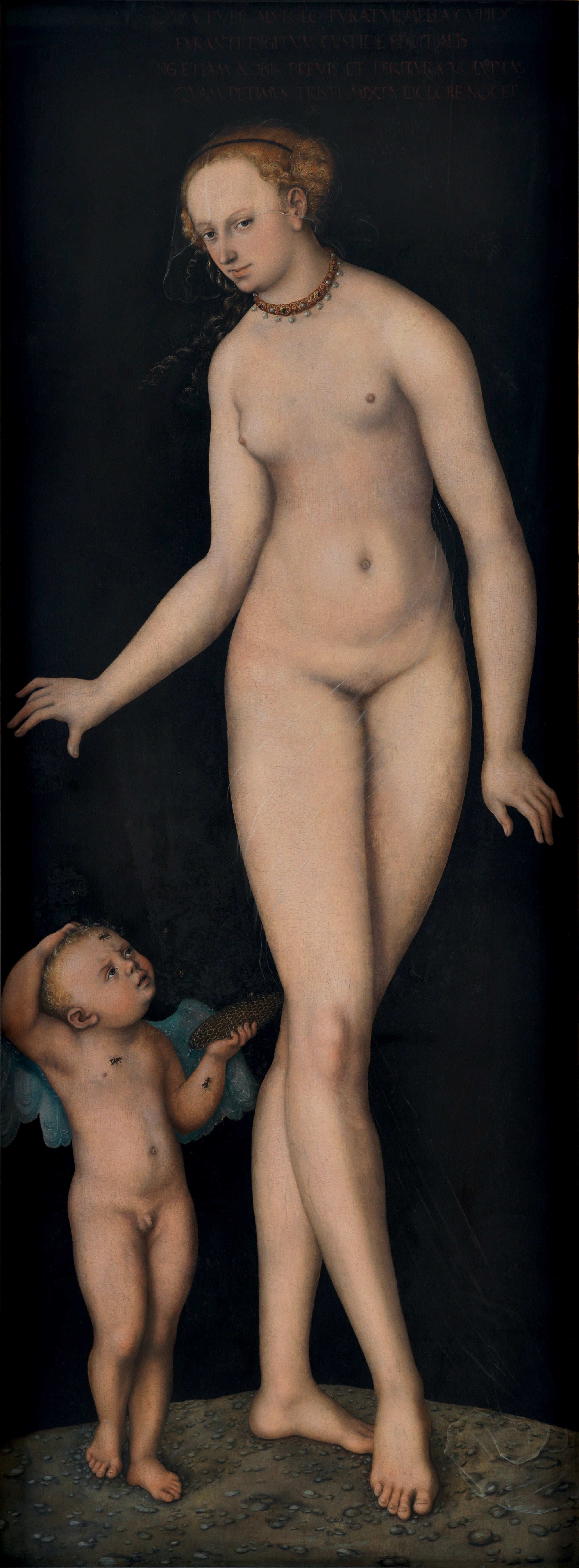 Vénus avec Cupidon le voleur de miel - Lucas Cranach the Elder