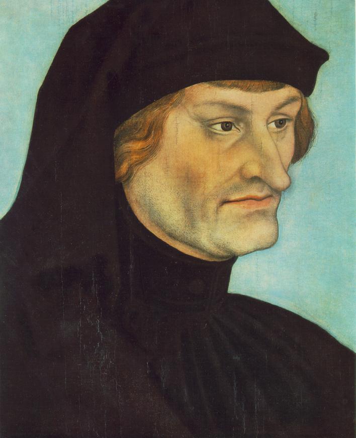 Portrait de Rudolph Agricola ou Portrait de Johannes Geiler von Kaysersberg - Lucas Cranach the Elder
