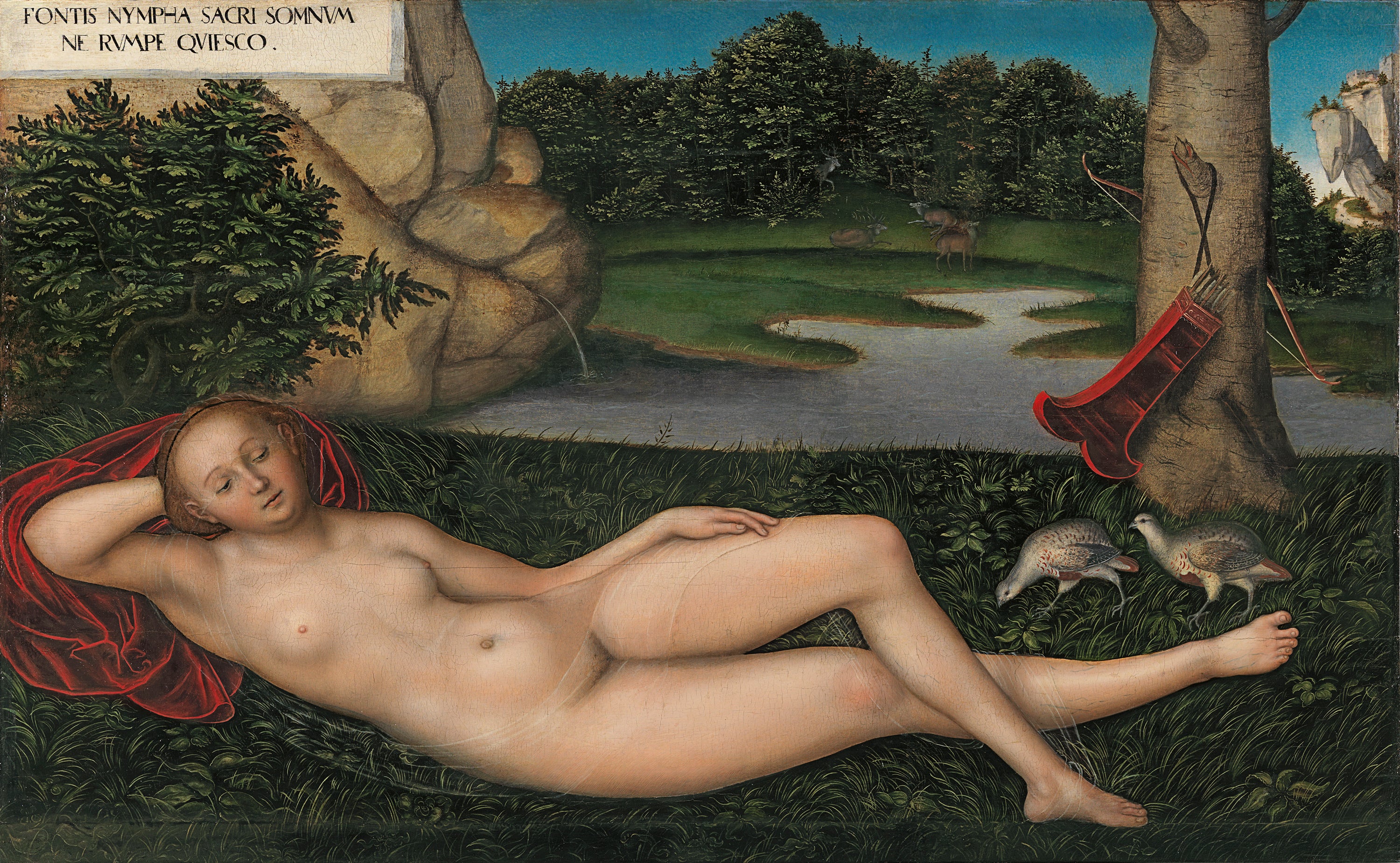 La Nymphe à la source - Lucas Cranach the Elder