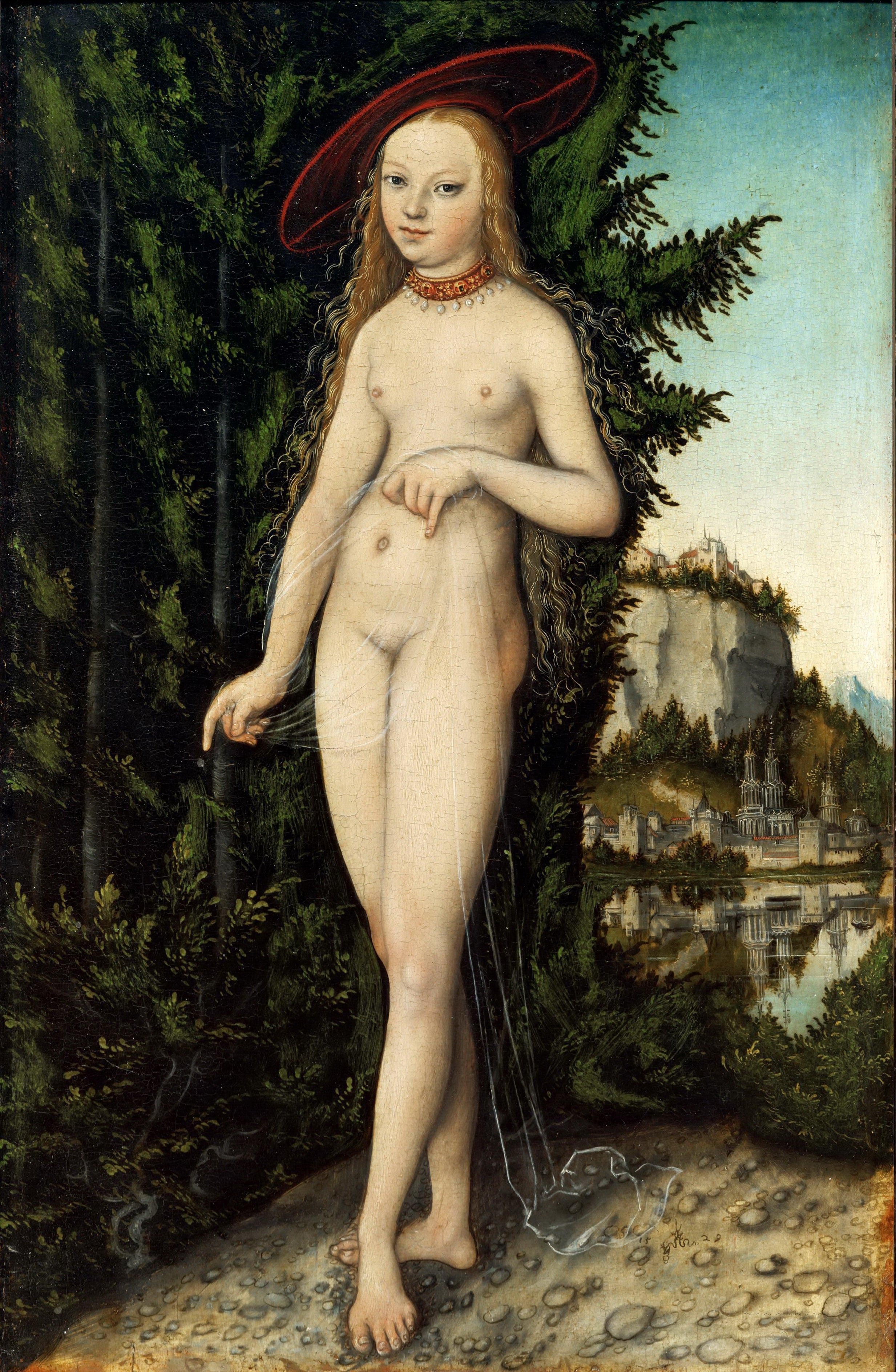 Vénus debout dans un paysage - Lucas Cranach the Elder