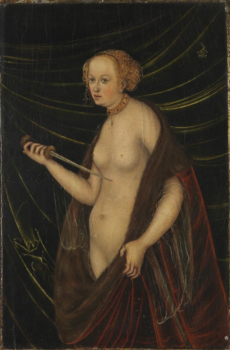 Le suicide de Lucrèce - Lucas Cranach the Elder