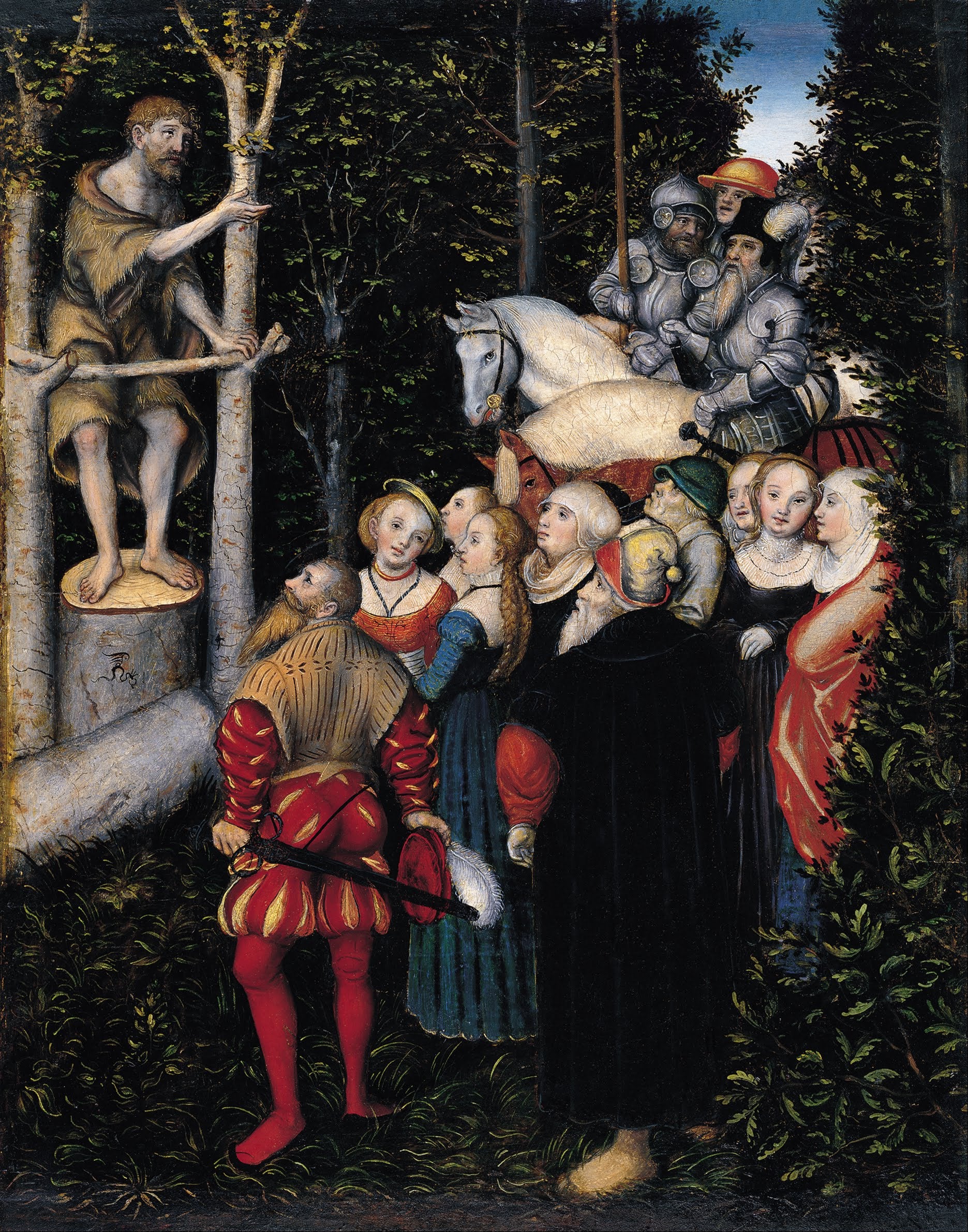 Le sermon de saint Jean-Baptiste - Lucas Cranach the Elder