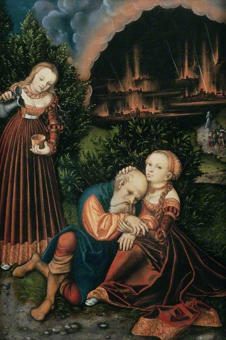 Lot et ses filles - Lucas Cranach the Elder
