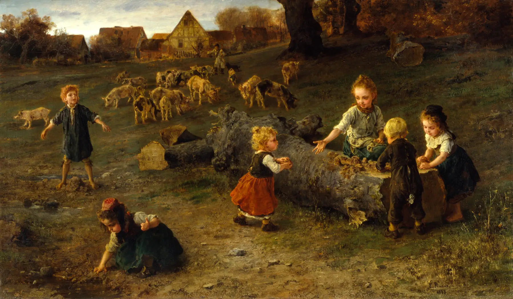 tartes à la boue - Ludwig Knaus - Alpha Reproduction