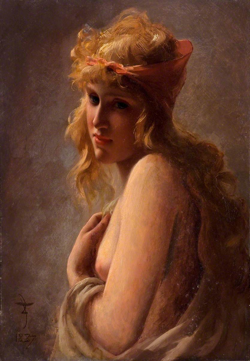 Étude d'une fille - Luis Ricardo Falero