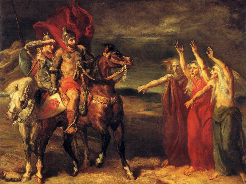 Macbeth et les trois sorcières - Théodore Chassériau - Alpha Reproduction