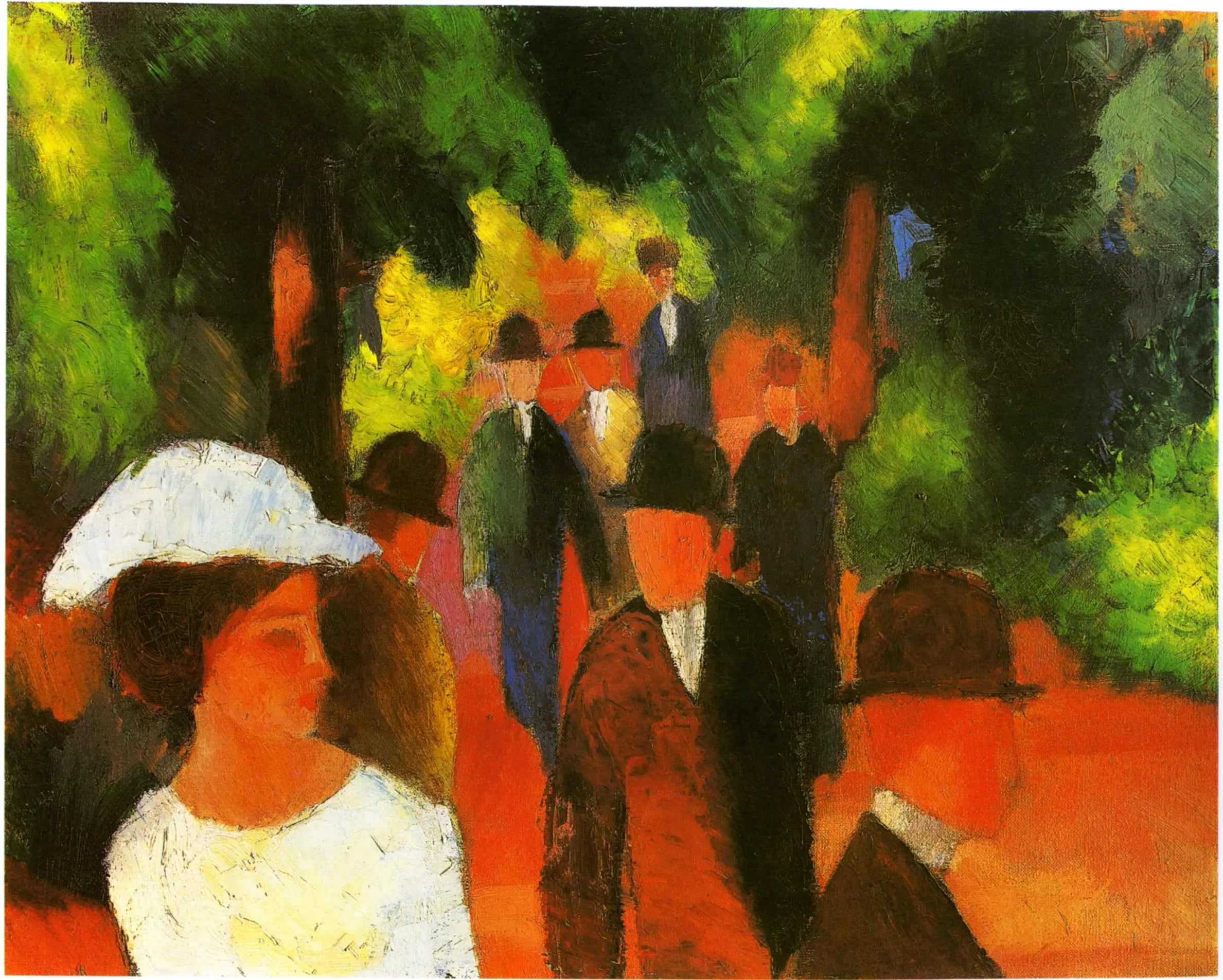 Reproduction du tableau « Promenade - August Macke » par Alpha Reproduction en peinture à l’huile