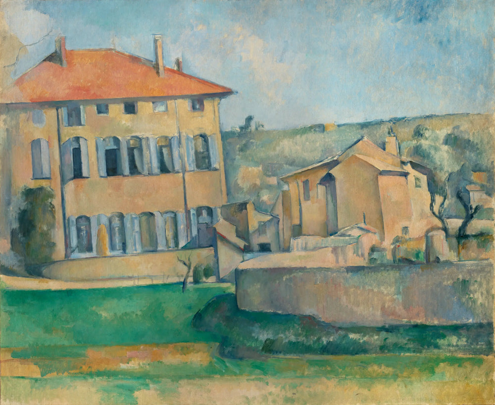 Reproduction du tableau « Maison et ferme du Jas de Bouffan - Paul Cézanne » par Alpha Reproduction en peinture à l’huile