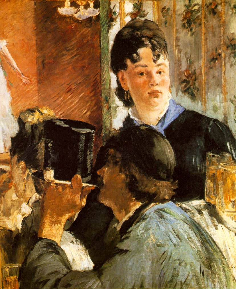 Reproduction du tableau « La Serveuse de bocks - Édouard Manet » par Alpha Reproduction en peinture à l’huile