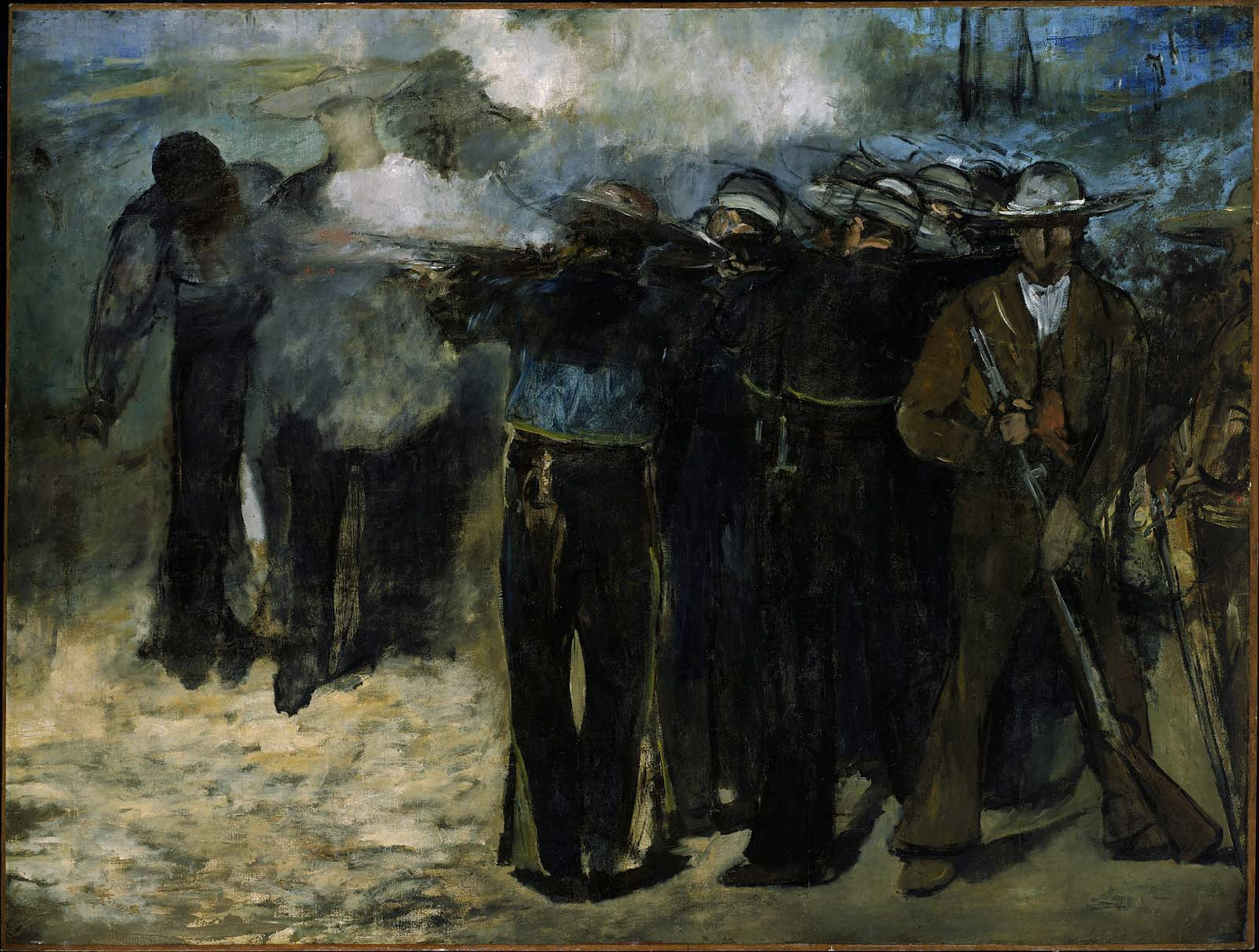 Reproduction du tableau « Exécution de l'Empereur Maximilien du Mexique - Édouard Manet » par Alpha Reproduction en peinture à l’huile