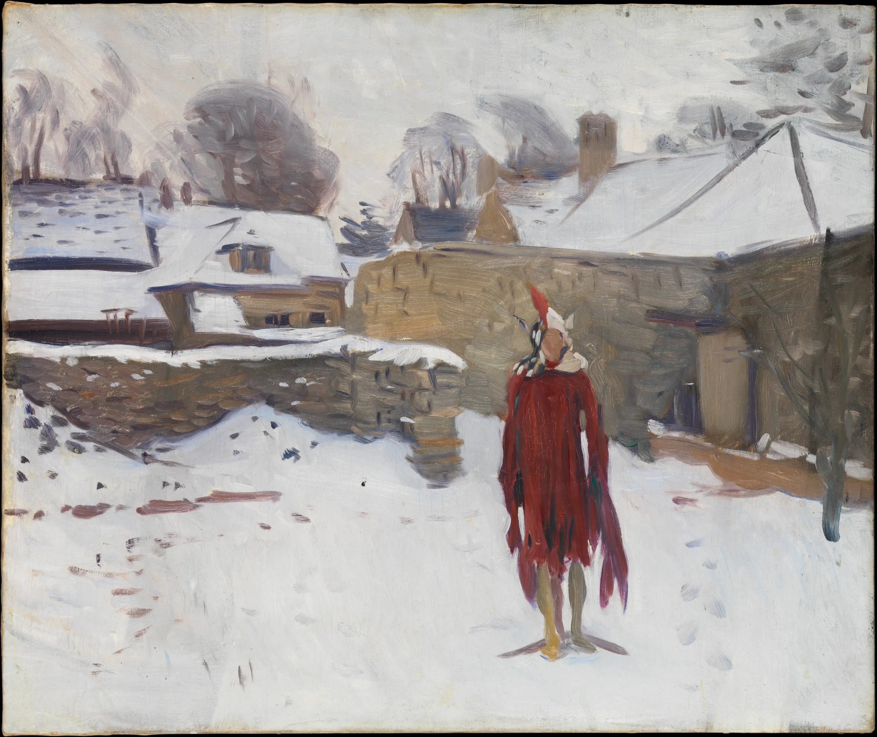 Reproduction du tableau « Mannequin dans la neige - John Singer Sargent » par Alpha Reproduction en peinture à l’huile