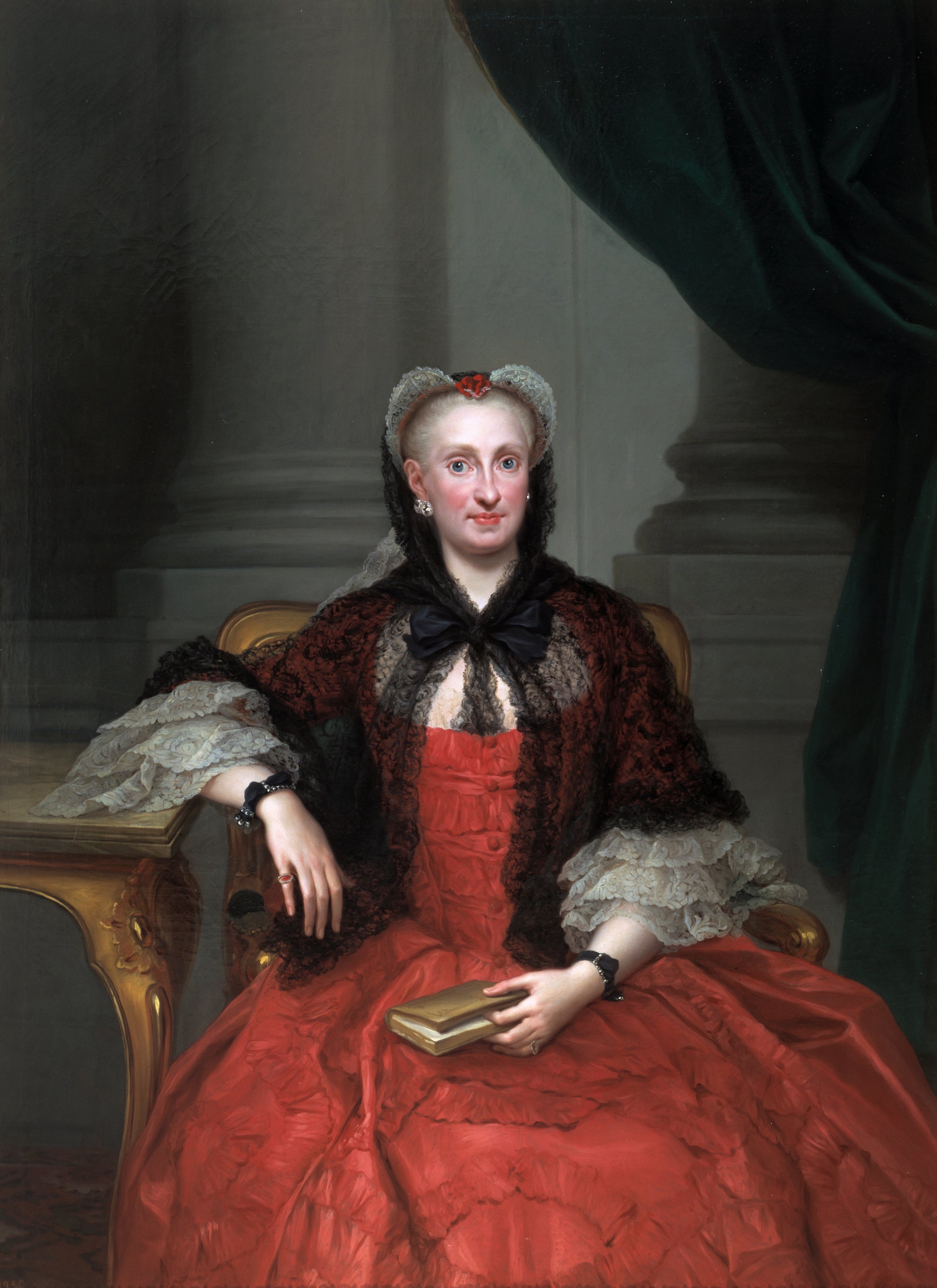 Marie-Amélie de Saxe - Anton Raphael Mengs - Alpha Reproduction