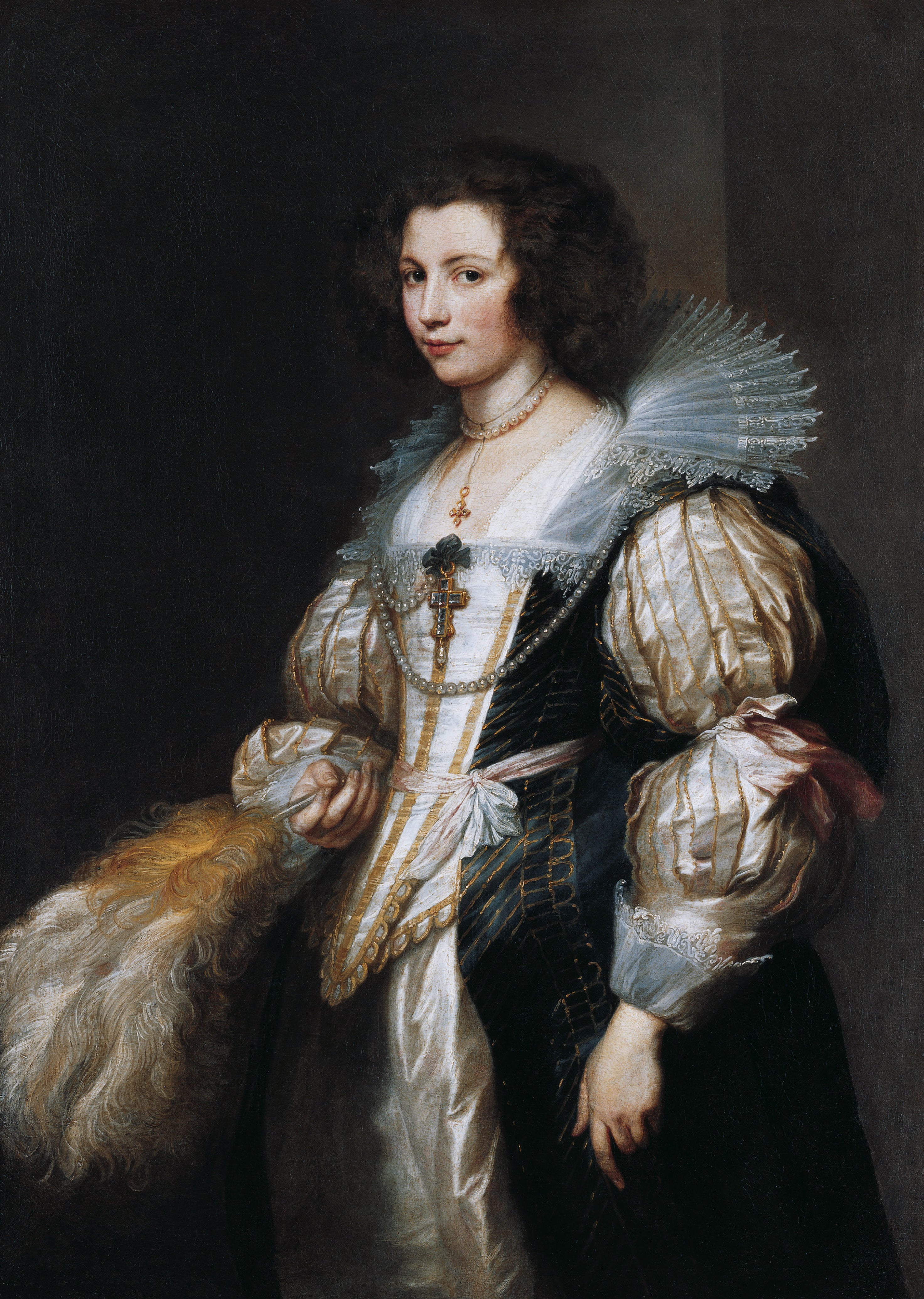 Portrait de Maria Louise von Tassis - Antoine van Dyck