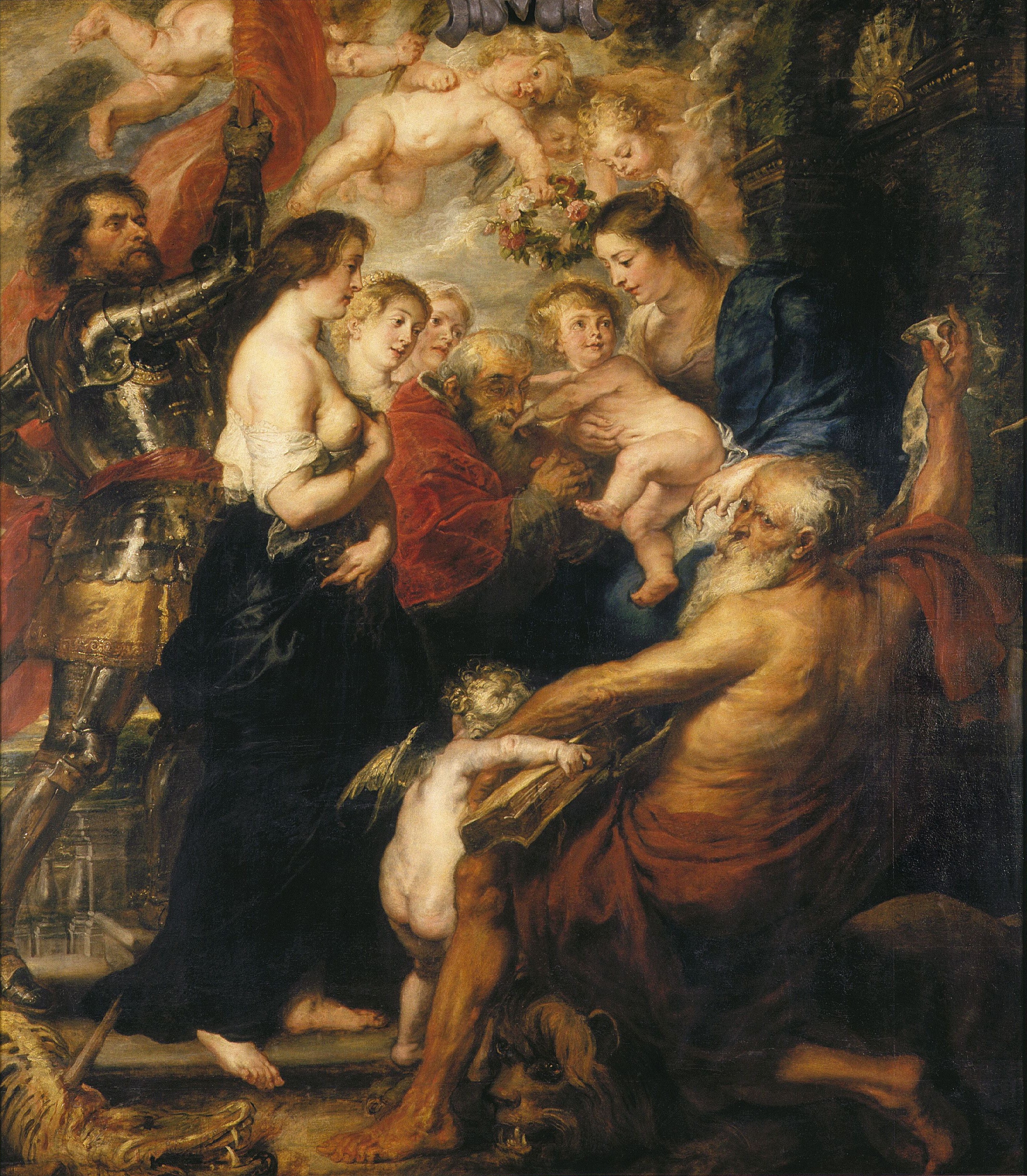 Vierge à l'Enfant avec des saints - Peter Paul Rubens