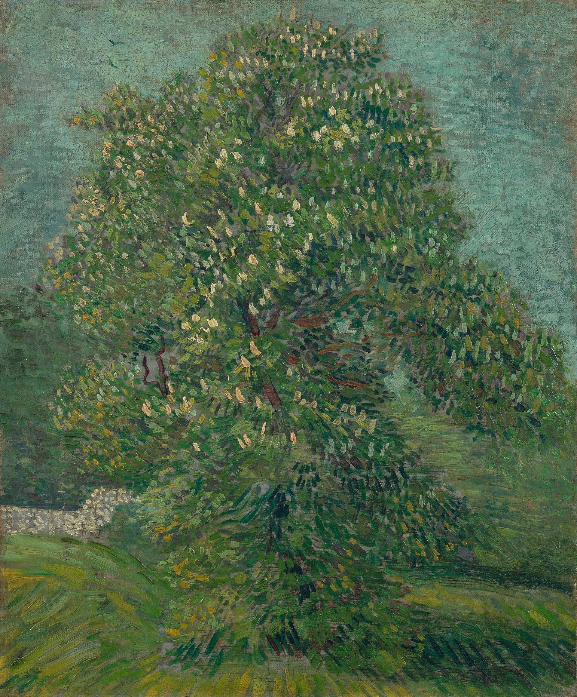 Reproduction du tableau « Marronnier d'Inde en fleurs - Vincent van Gogh » par Alpha Reproduction en peinture à l’huile