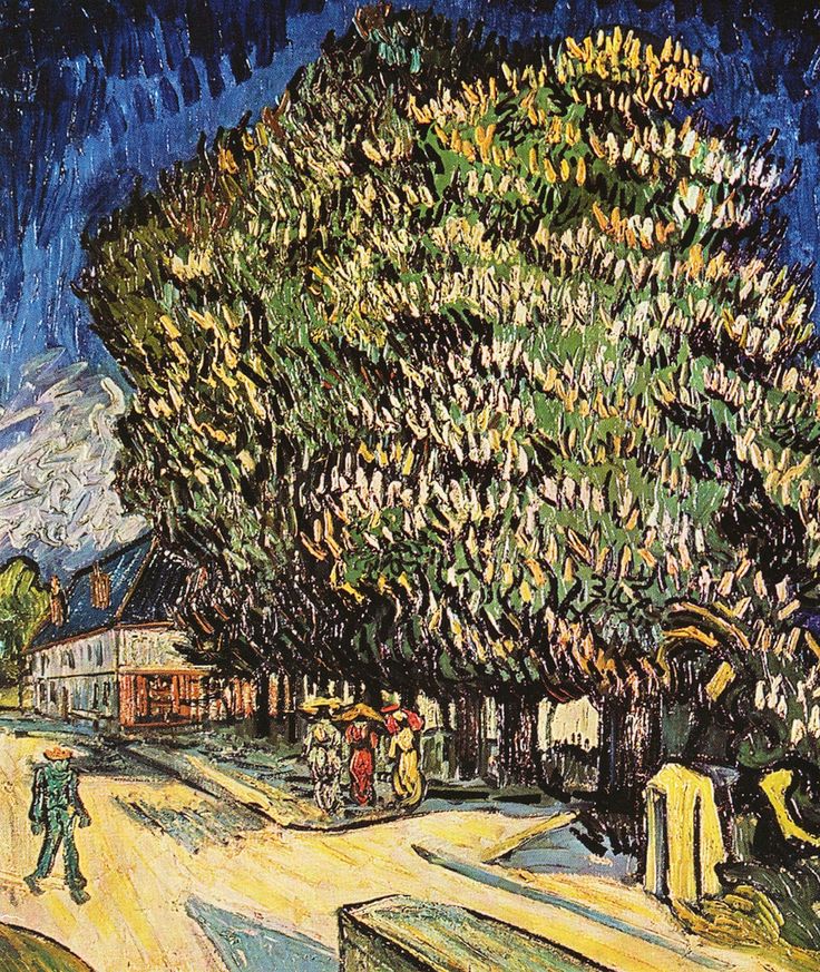 🌳 Цветущие каштаны – Винсент ван Гог (1890)
