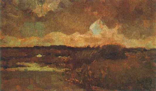 Reproduction du tableau « Paysage marécageux - Vincent van Gogh » par Alpha Reproduction en peinture à l’huile