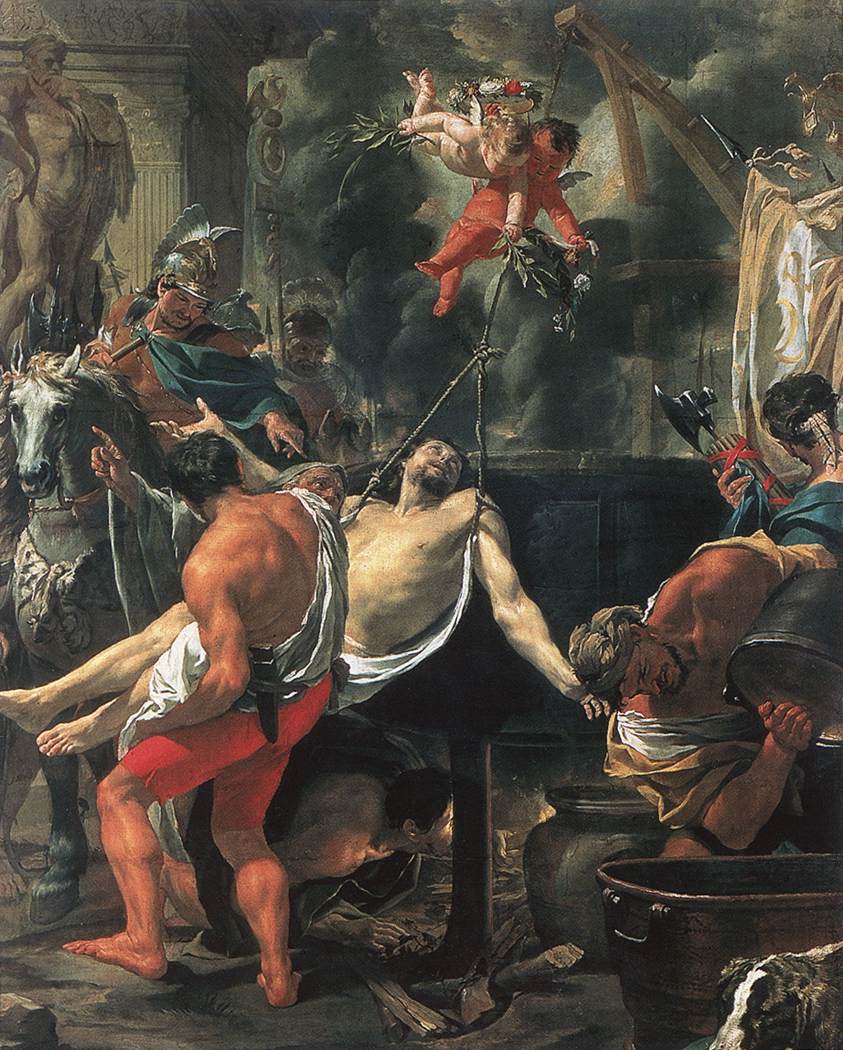 Le Martyre de Saint Jean l'Évangéliste - Charles Le Brun