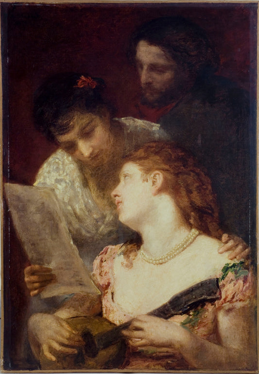 Reproduction du tableau « La musique (fête musicale) - Mary Cassatt » par Alpha Reproduction en peinture à l’huile