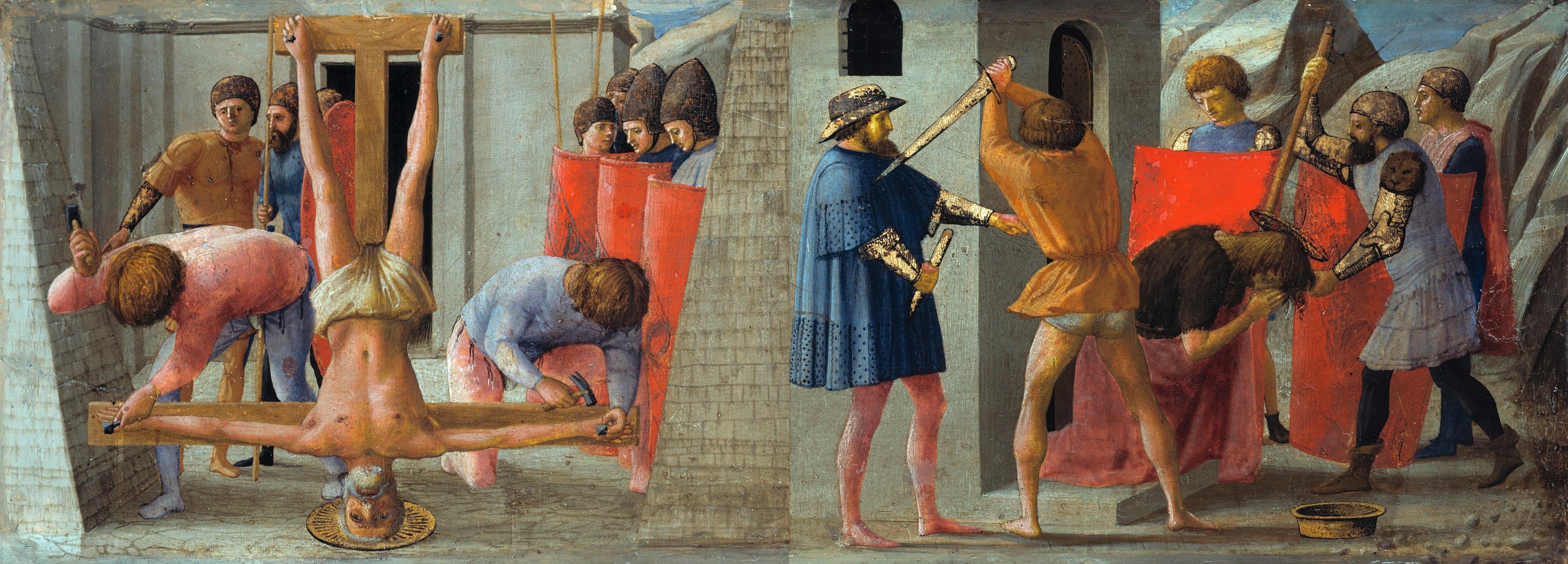 La Crucifixion de Saint Pierre et la Décapitation de Saint Jean-Baptiste - Masaccio - Alpha Reproduction