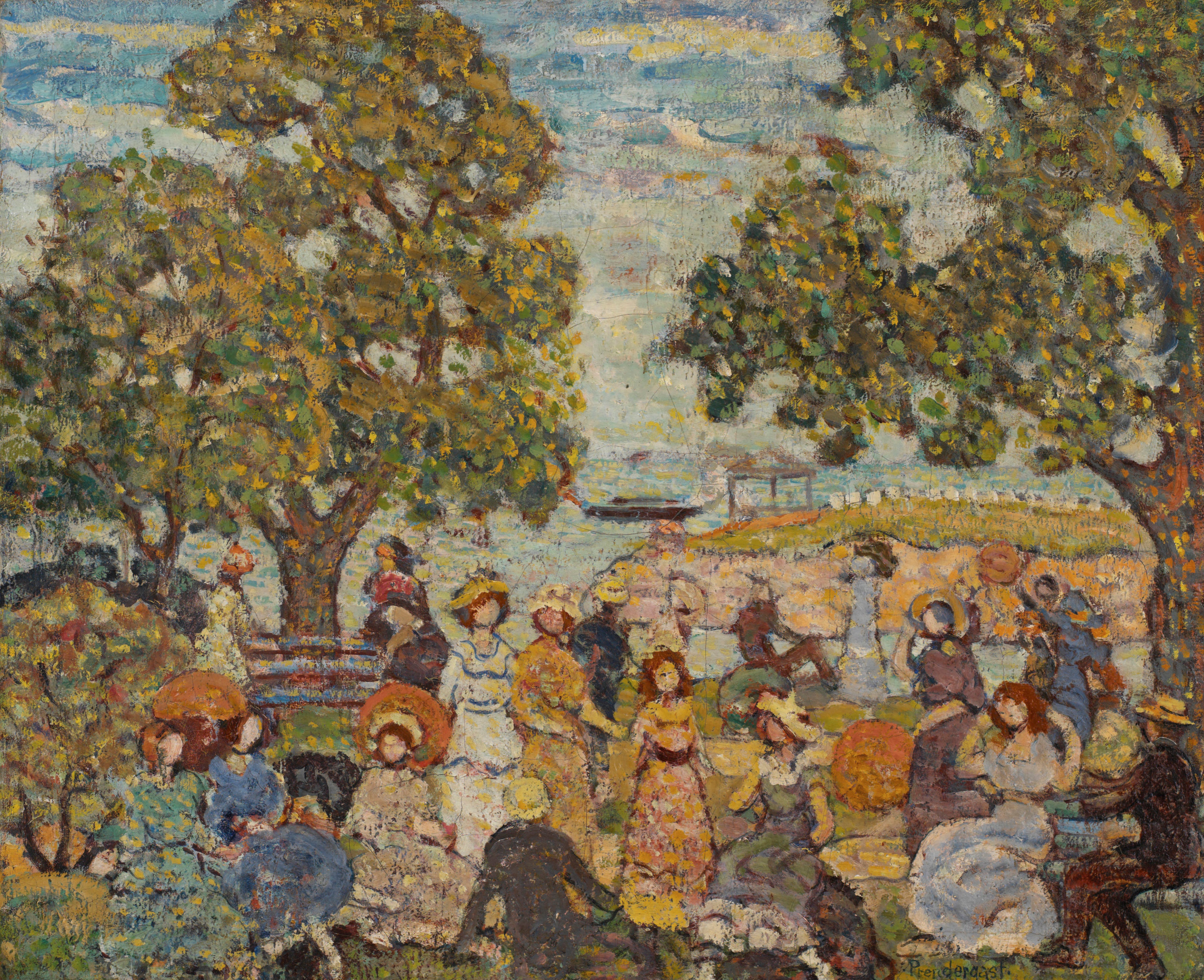 Paysage avec figures - Maurice Prendergast - Alpha Reproduction