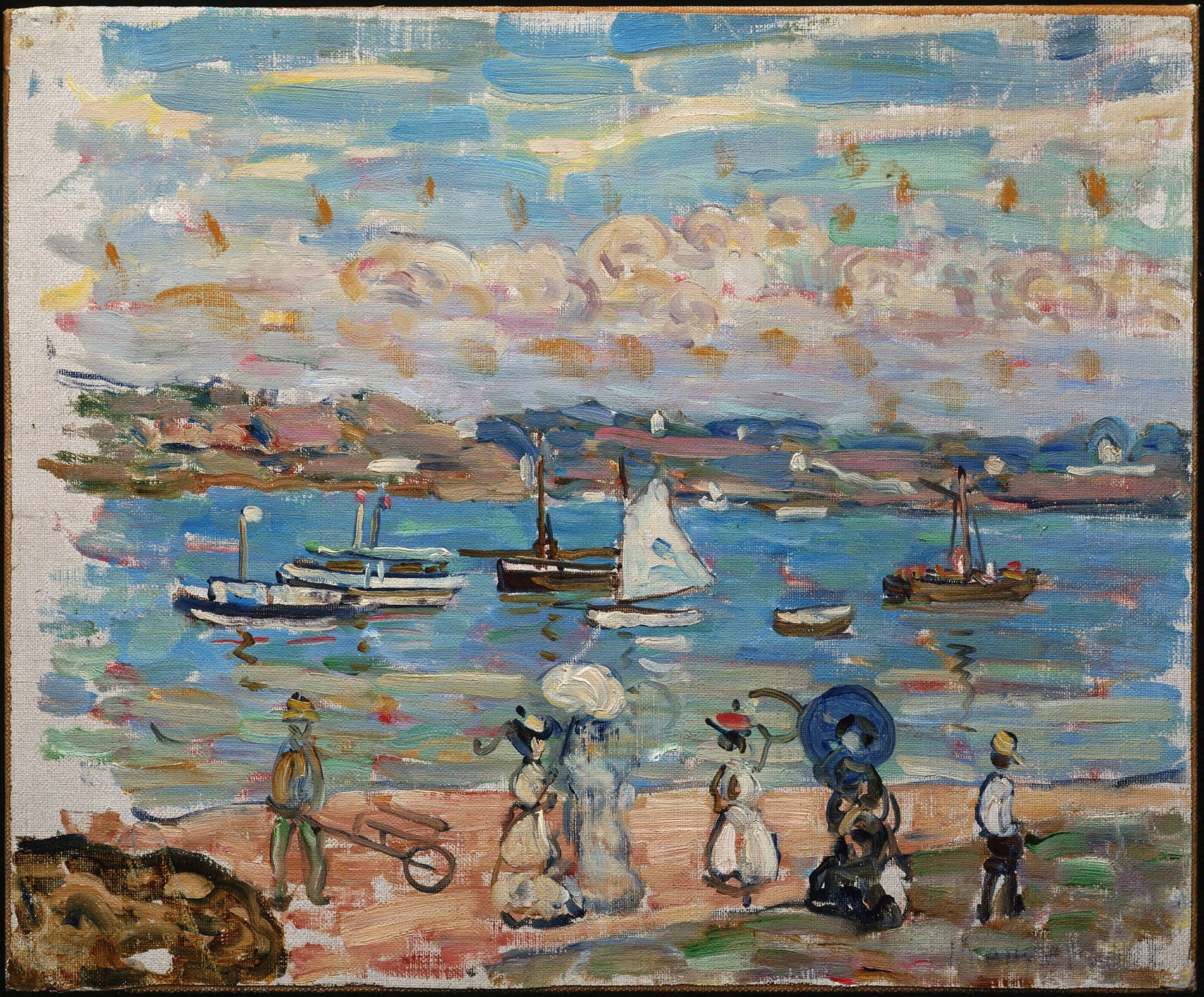 Promenade au bord de la mer - Maurice Prendergast - Alpha Reproduction