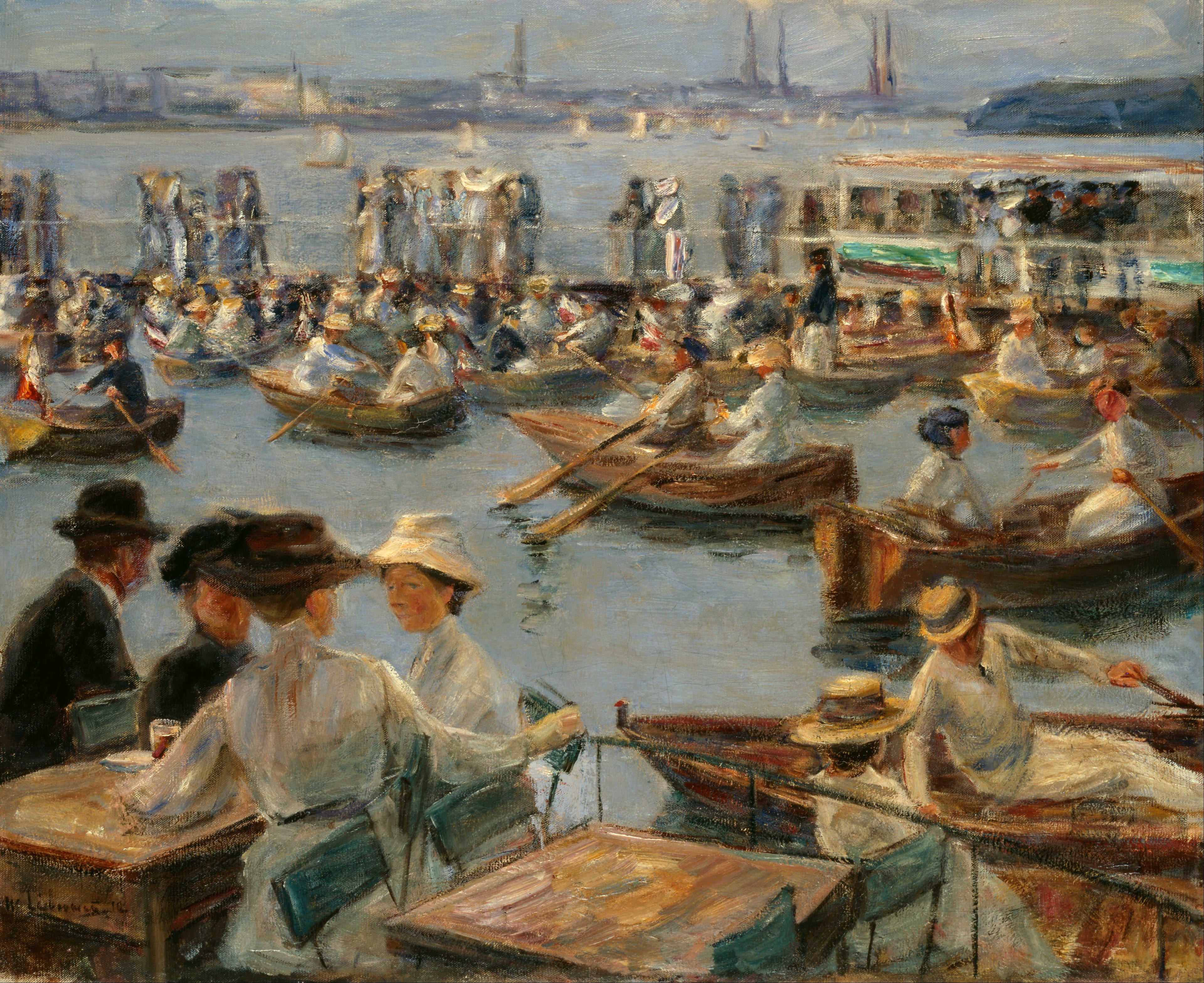 Sur l'Alster à Hambourg - Max Liebermann