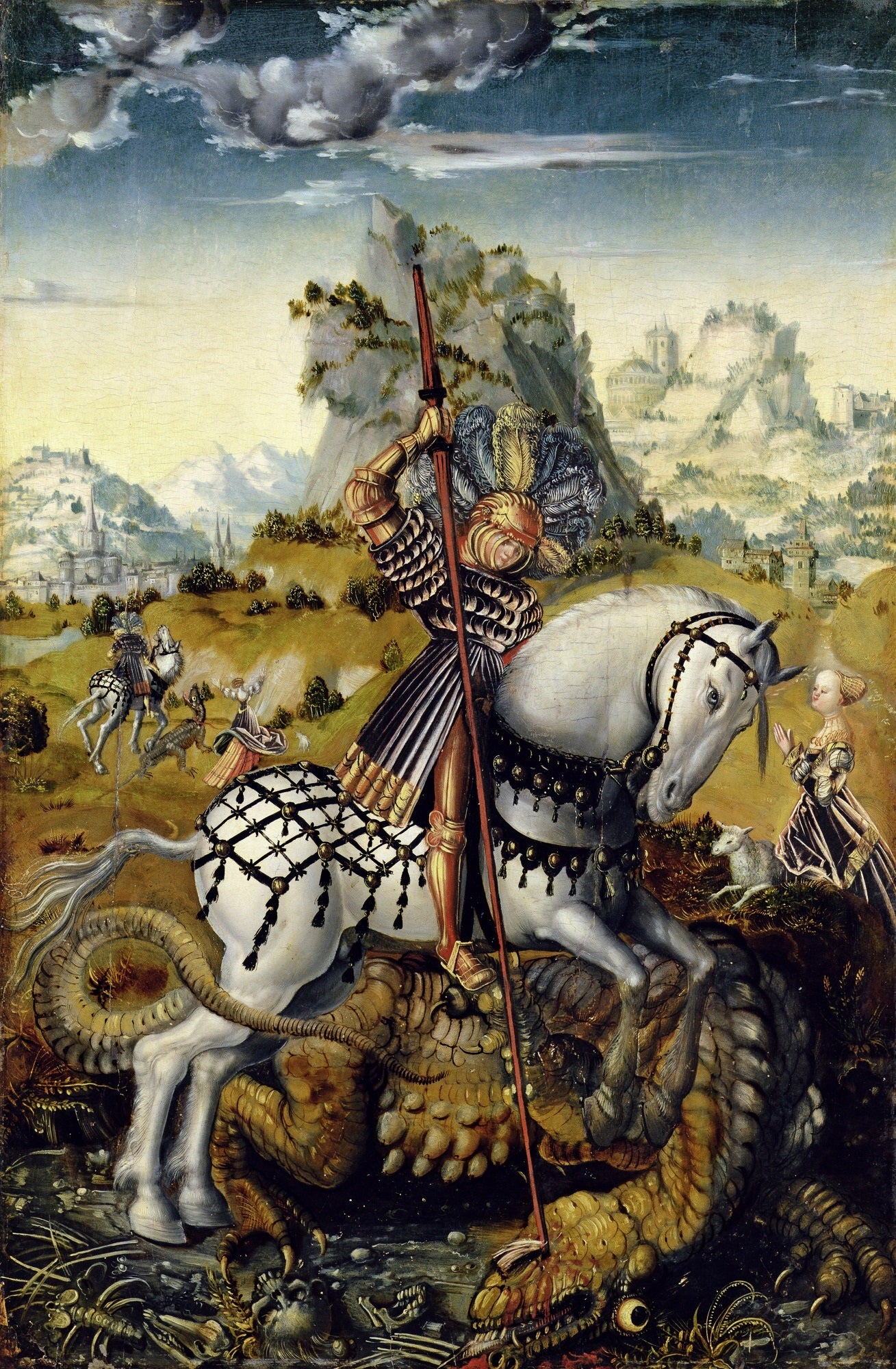 Saint Georges à cheval - Lucas Cranach the Elder