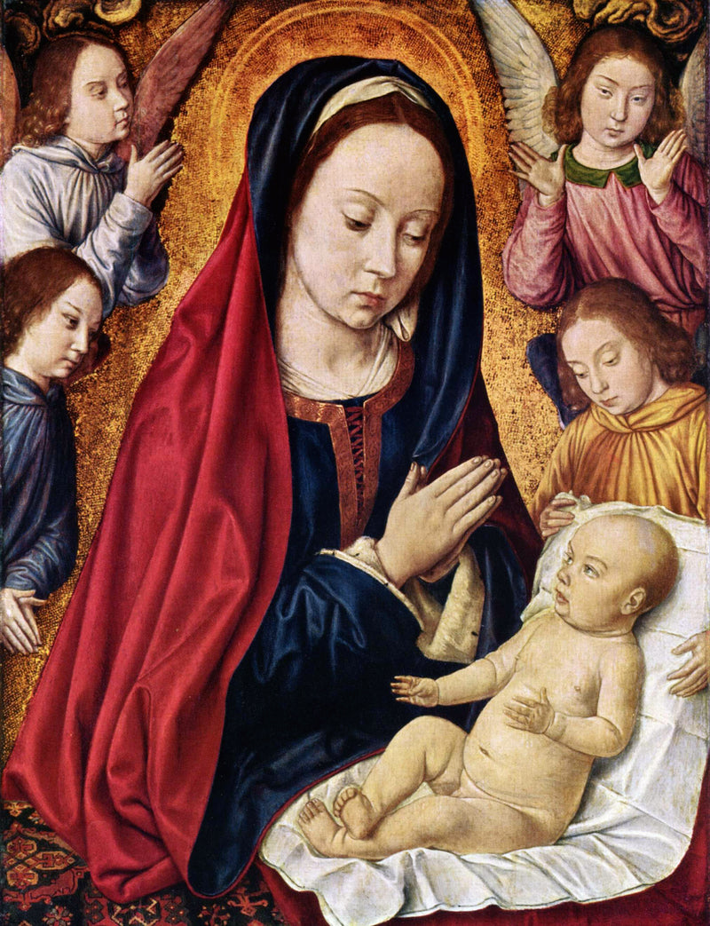 La Vierge à l'Enfant adorée par les anges - Jean Hey