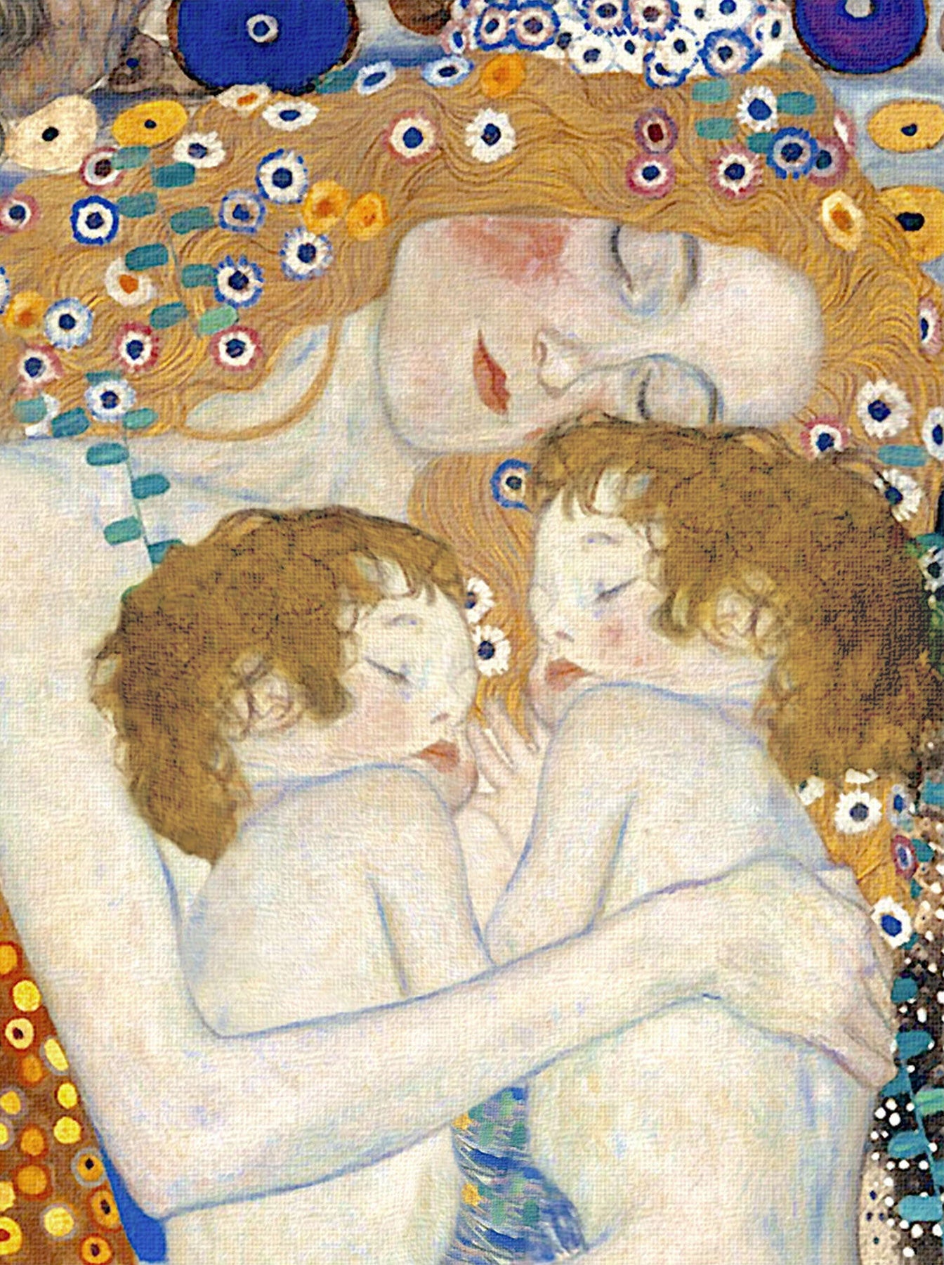 👩‍👧‍👦 Мать и дети light (Деталь из Les Trois Âges de la Femme) – Густав Климт (1905)