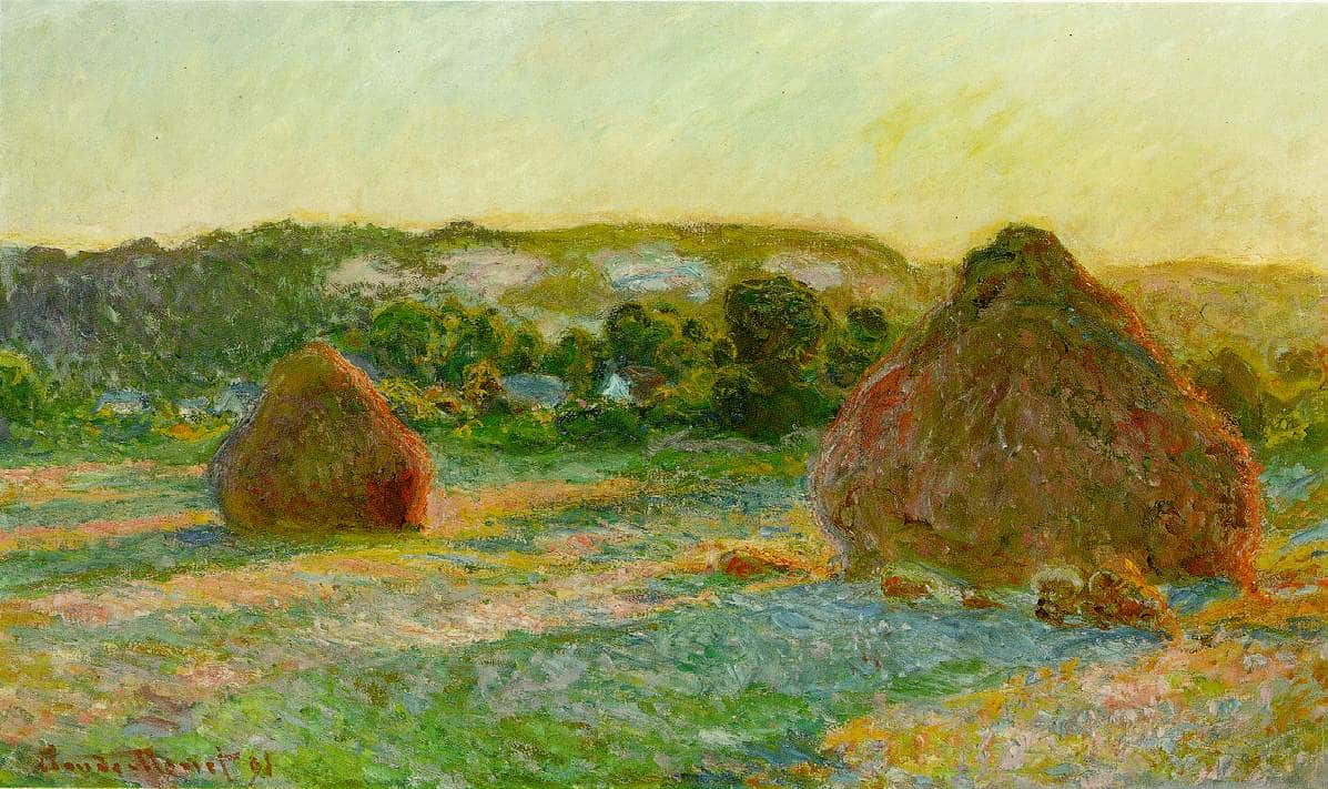 Жатва, конец лета - Клод Моне