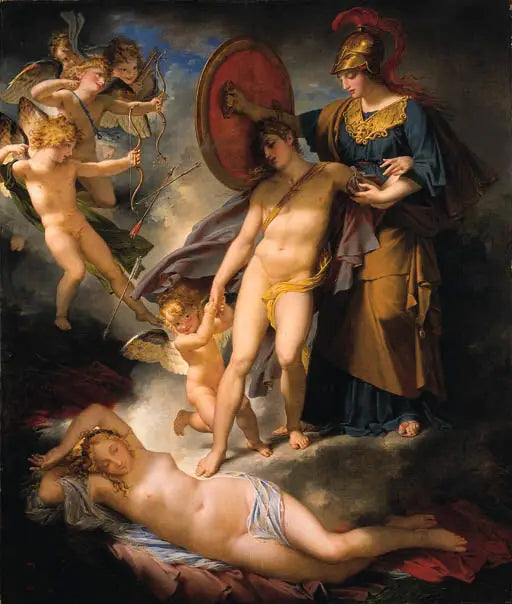 La Sagesse préservant l’Adolescence des traits de l’Amour - Charles Meynier - Alpha Reproduction