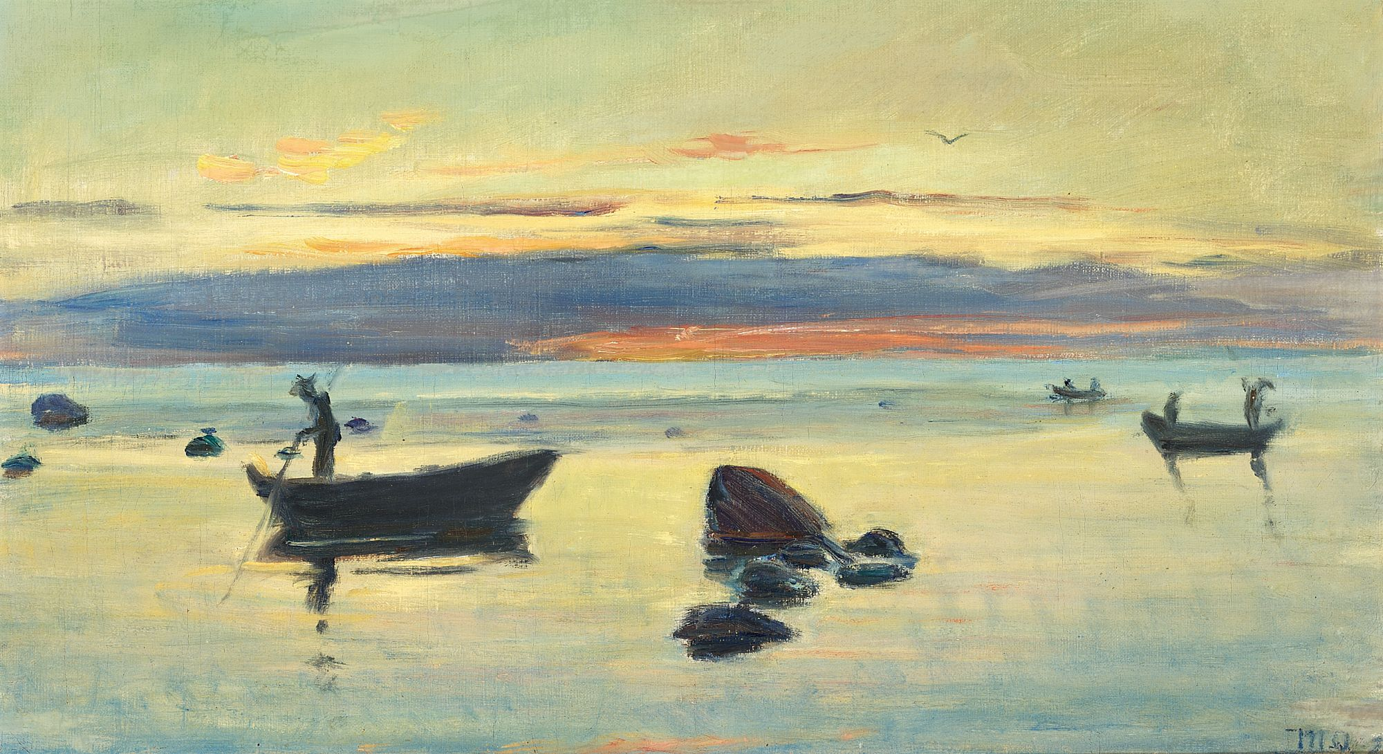 Scène du soir de Skagen, Danemark. - Michael Peter Ancher