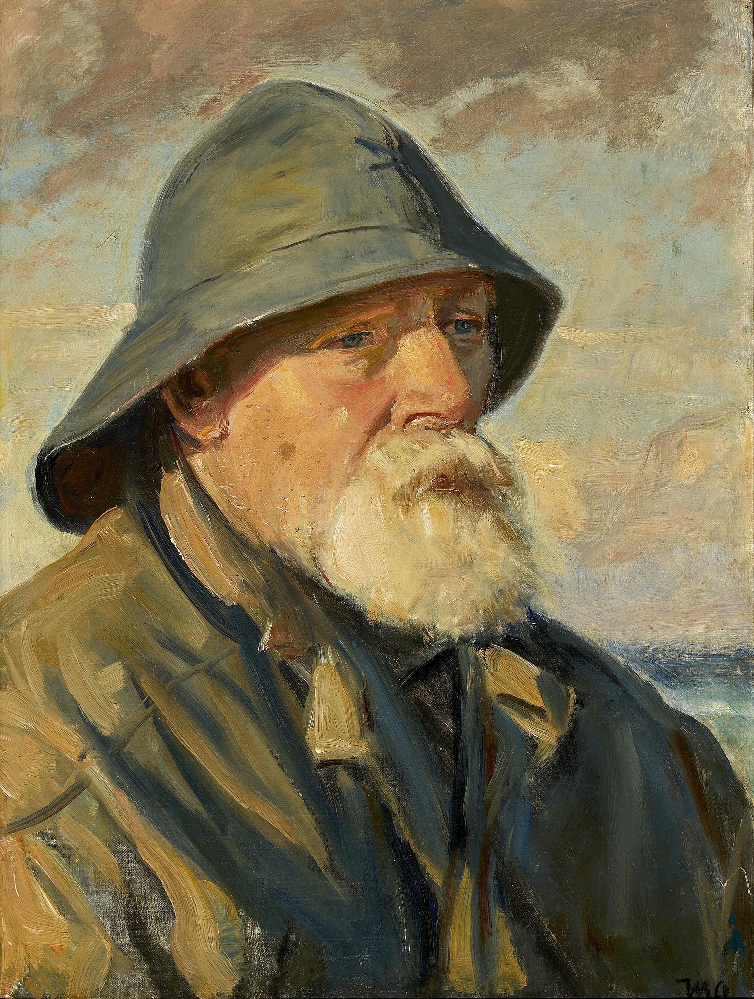 Un pêcheur de Skagen portant un ciré. - Michael Peter Ancher - Alpha Reproduction