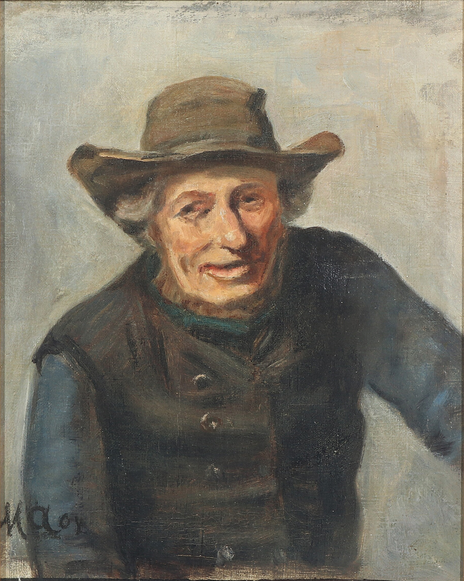 Portrait d’un pêcheur. - Michael Peter Ancher - Alpha Reproduction