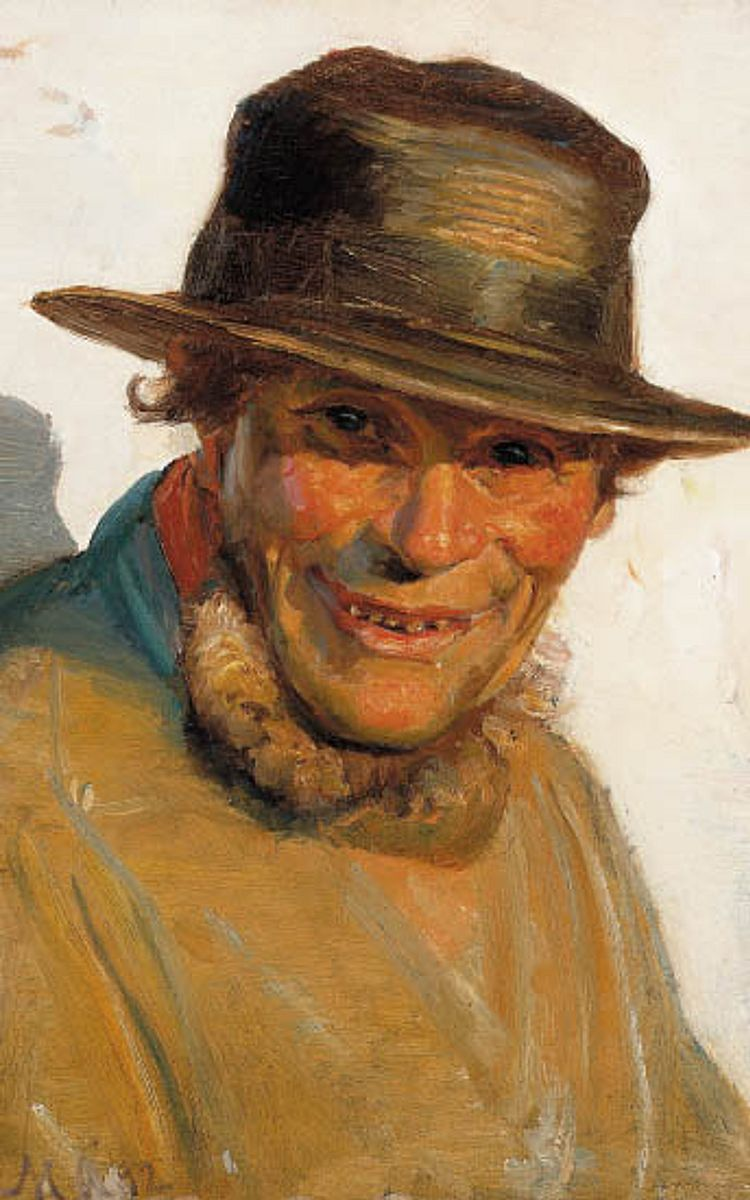 Kristoffer au soleil. Étude. - Michael Peter Ancher - Alpha Reproduction