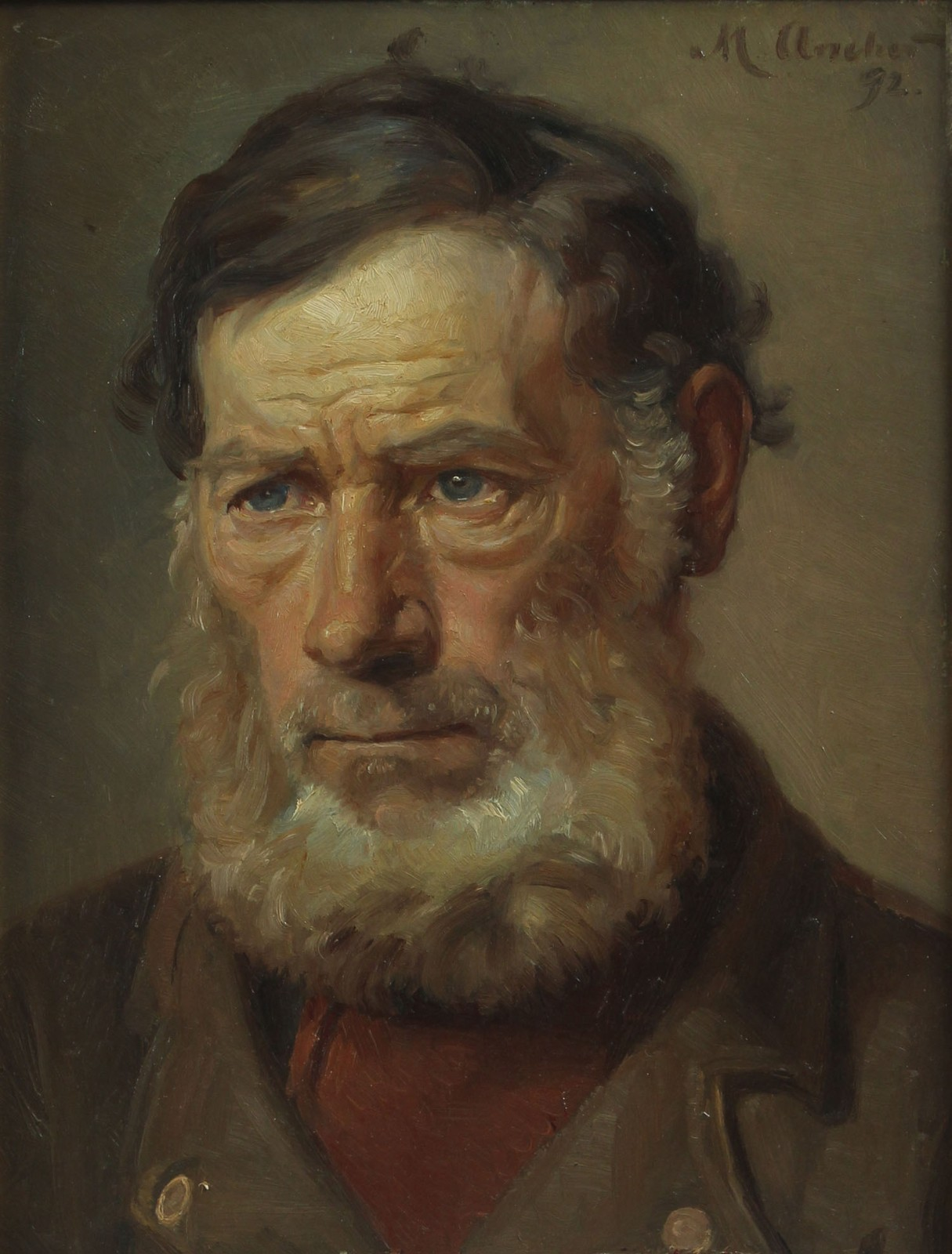 Portrait d’un homme. (1892) - Michael Peter Ancher - Alpha Reproduction