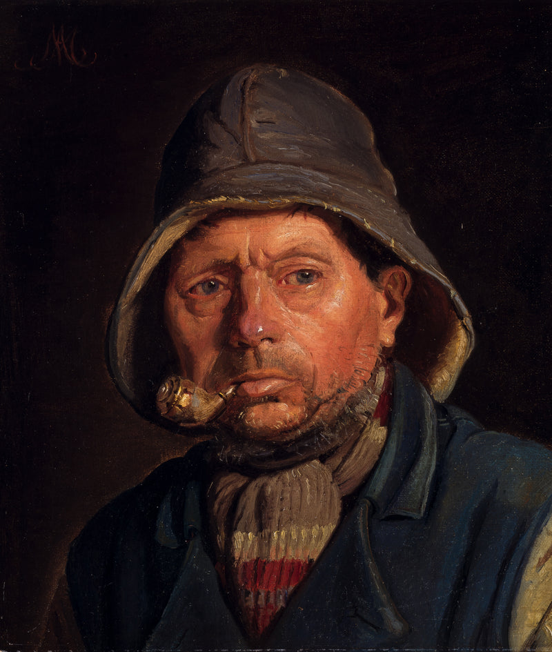 Рыбак курит свою трубку. - Michael Peter Ancher