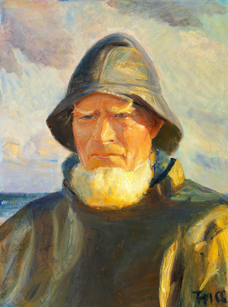 Le pêcheur de Skagen Lars Kruse. (3) - Michael Peter Ancher