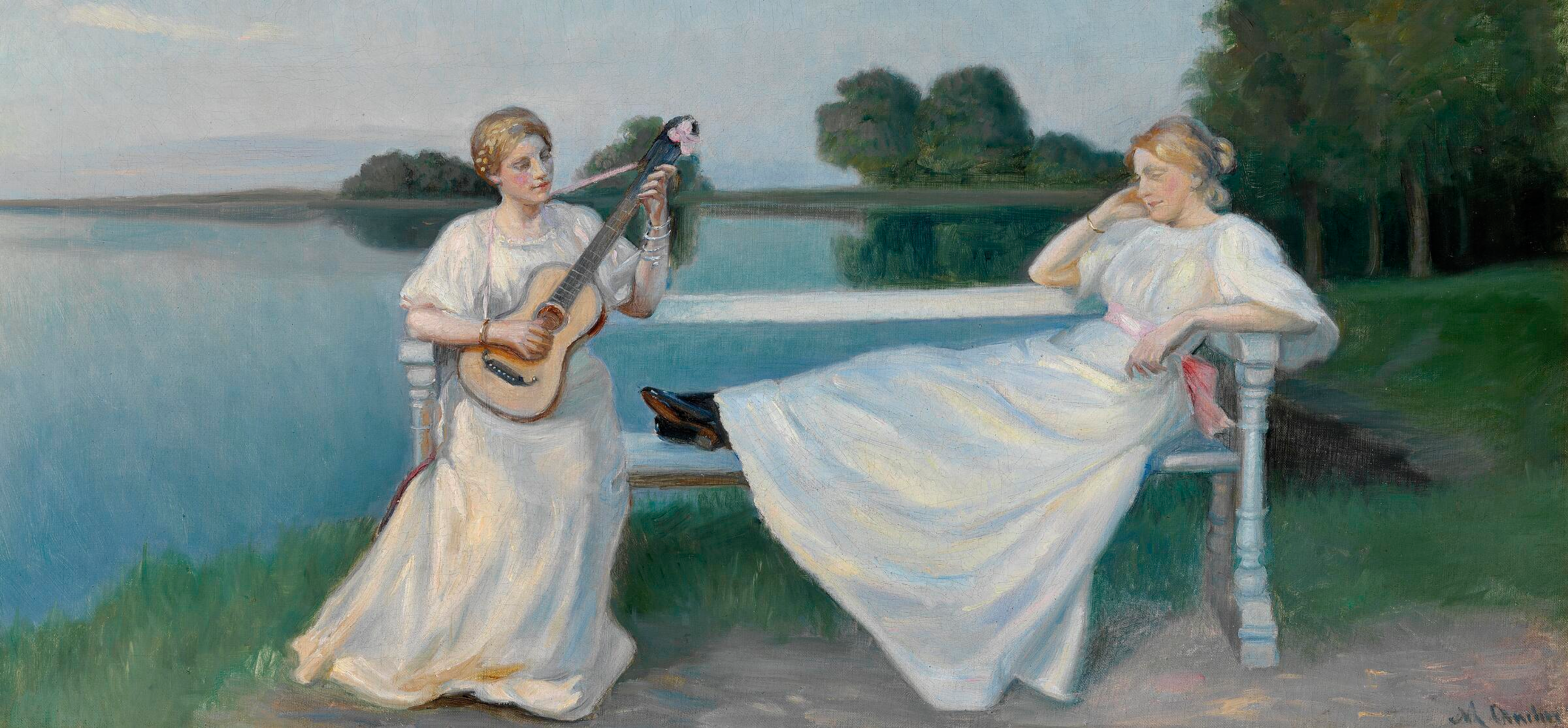 Soirée d’été à Skagen. - Michael Peter Ancher - Alpha Reproduction