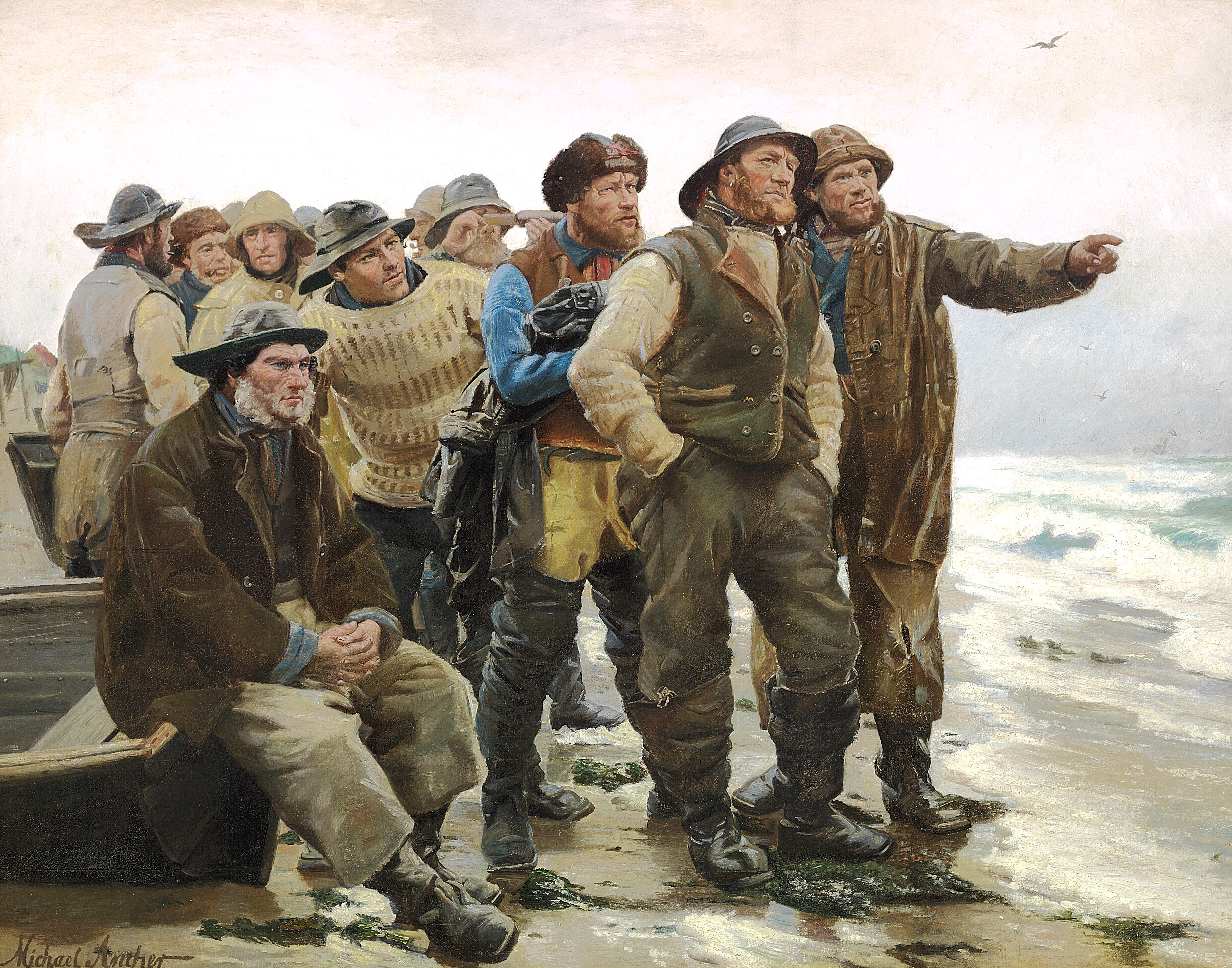 Va-t-il arrondir le point ? - Michael Peter Ancher - Alpha Reproduction