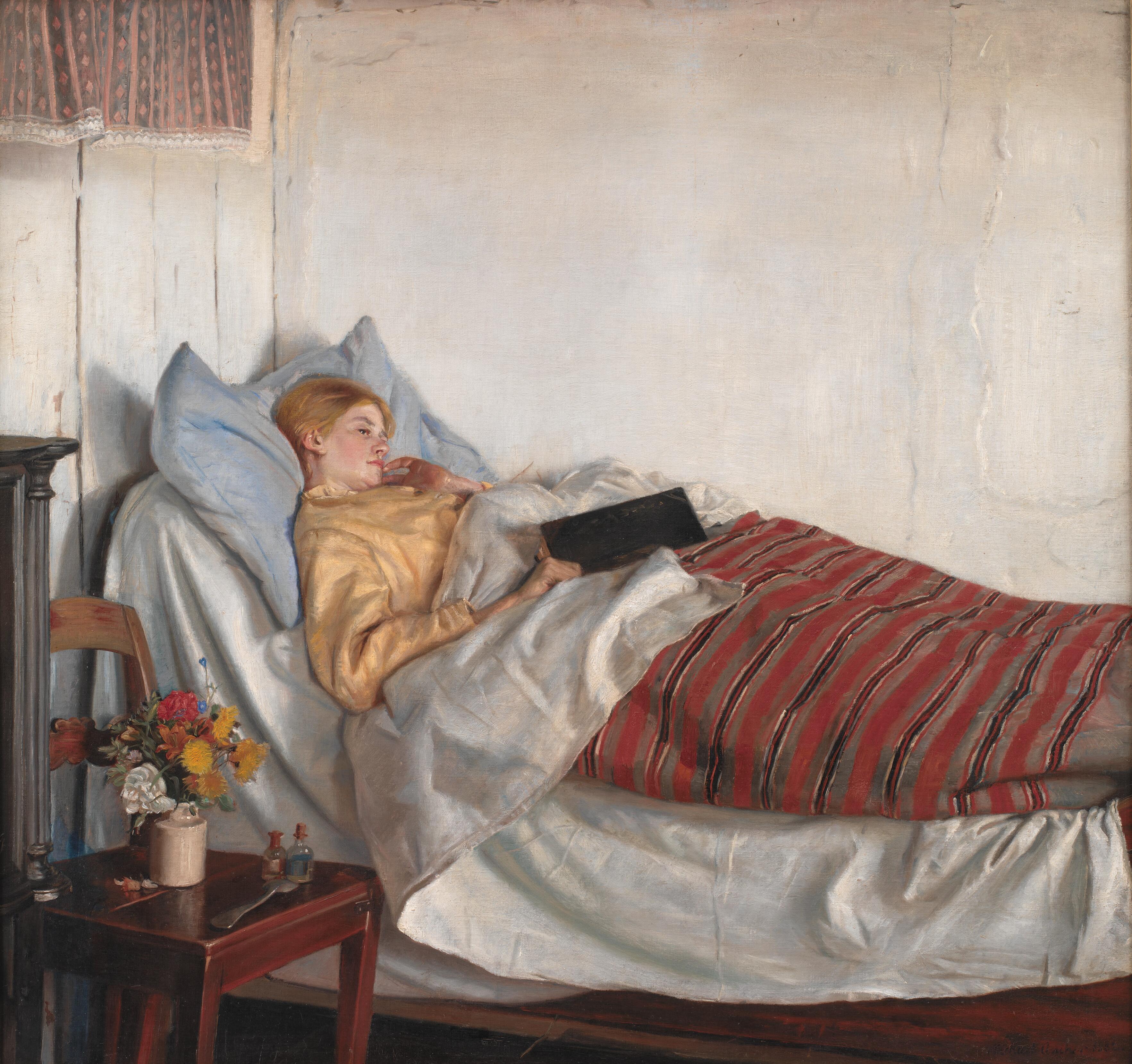 La fille malade - Michael Peter Ancher - Alpha Reproduction