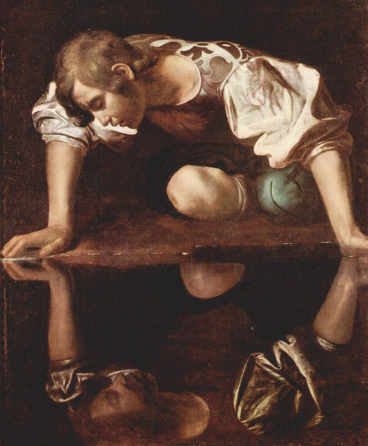 Reproduction du tableau « Narcisse - Le Caravage » par Alpha Reproduction en peinture à l’huile